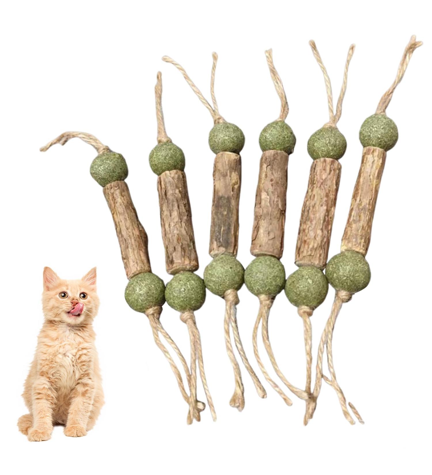 Simsky Catnip Sticks - 6 Natural Cat Toys for Endless Fun | International Shipping Available - Buy Online on GoSupps.com