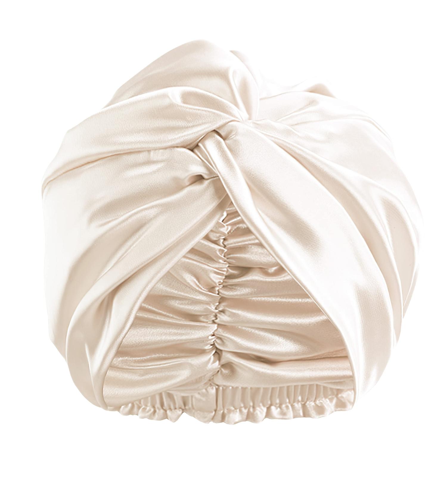 Adjustable Silk Bonnet for Curly Hair | KAAHYNNO Satin Night Cap for Women/Men | Beige - Buy Online on GoSupps.com