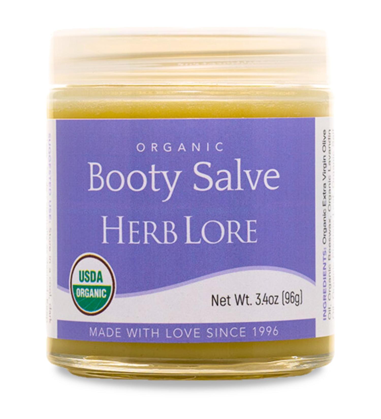 Herb Lore Organic Booty Salve Natural Soothing Ointment Herbal Comfort Cream for Sensitive, Delicate Areas and Itching (3.4 oz) 3.4 Ounce - Buy Online on GoSupps.com