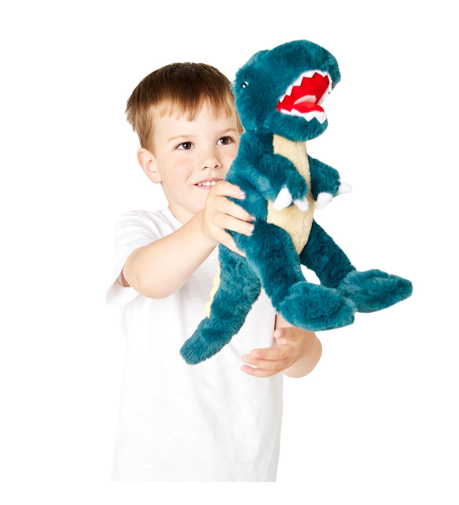 Zappi Co Ultra Soft T-Rex Dinosaur Plush Toy - 28cm Length - Eco-Friendly Newborn Gift - Buy Online on GoSupps.com
