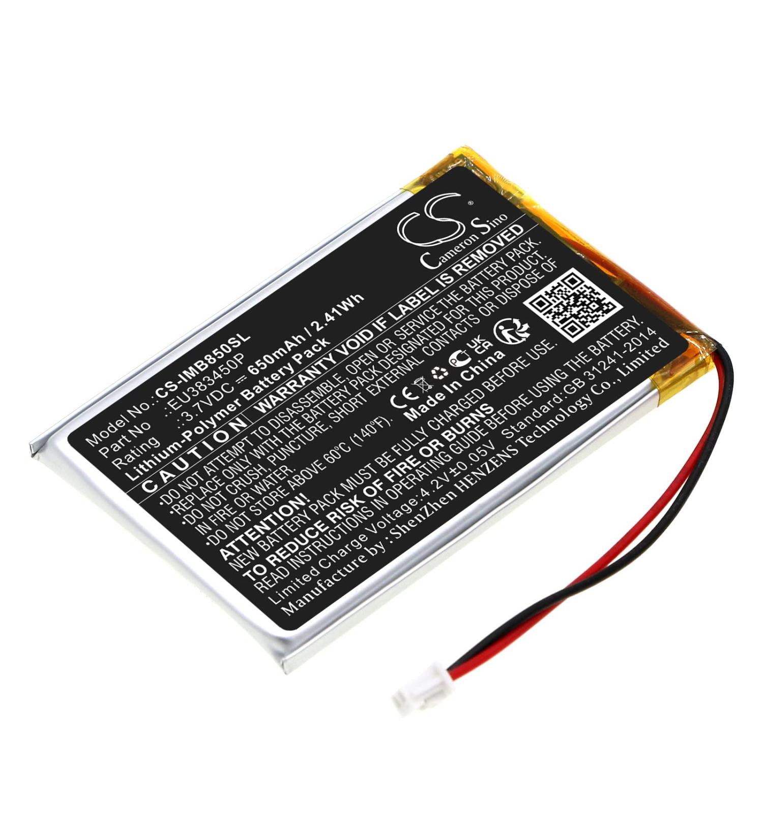 DCH 650mAh EU383450P Battery Replacement for Ingenico MOBY8500 - Durable High-Performance Power Solution - Buy Online on GoSupps.com