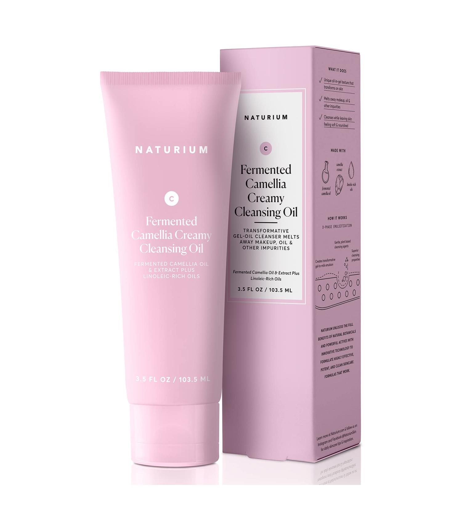 Naturium Fermented Camellia Creamy Cleansing Oil - 3.5 FL OZ | Gentle Face Wash for Deep Cleansing - Buy Online on GoSupps.com