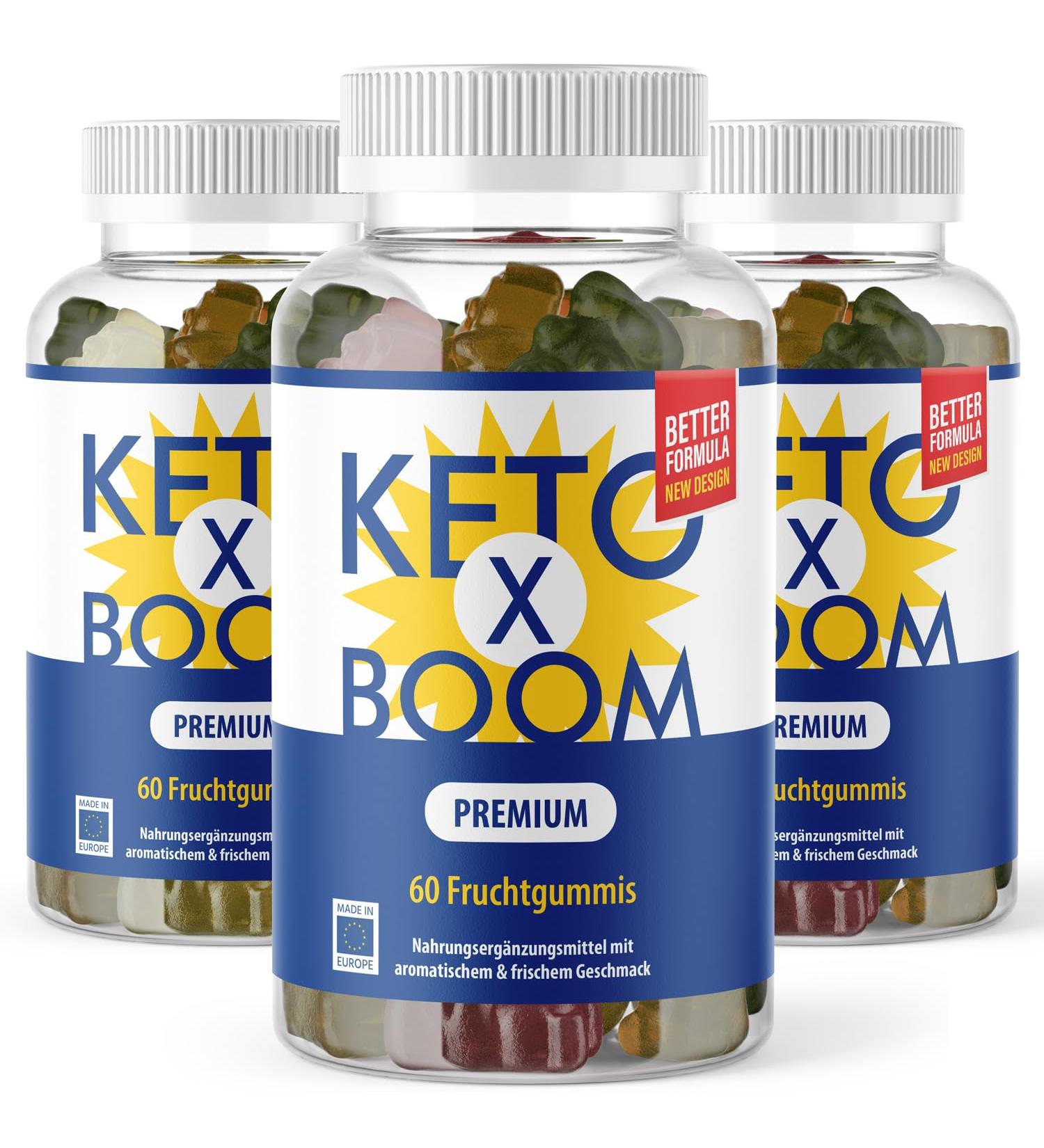 Buy Ketoxboom Gummies - 60 Fruit Gummies | Natural Plant Flavor | Fast International Shipping - Buy Online on GoSupps.com