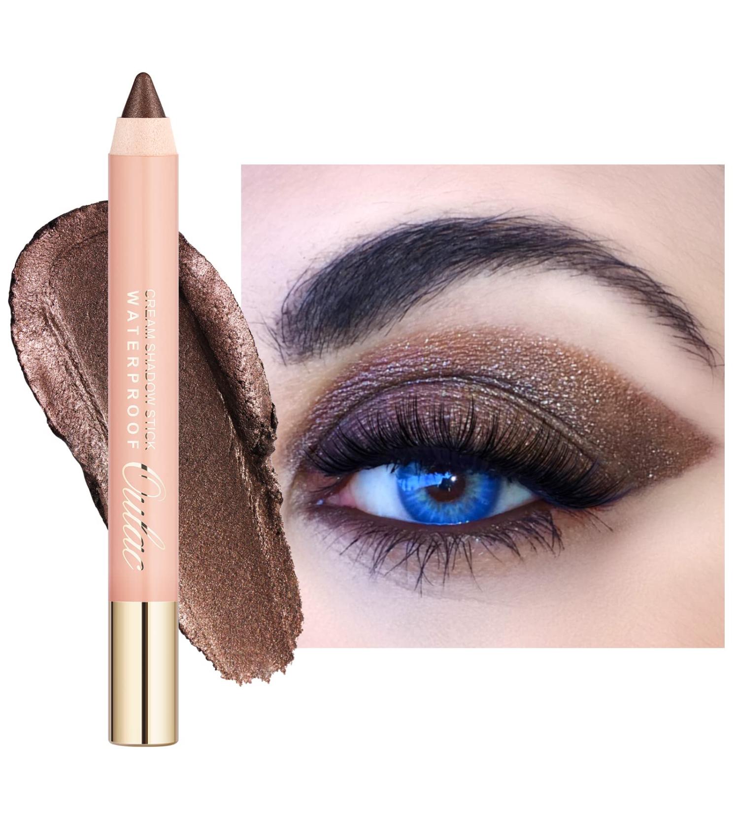 Oulac Glitter Brown Eyeshadow Stick - Waterproof & Long Lasting Vegan Eye Makeup (15) Velvet Teddy - Buy Online on GoSupps.com