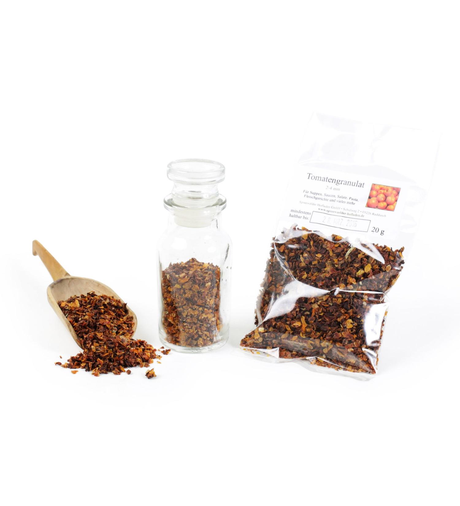  Feine W rze Tomato Granules 2-4 mm Spaghetti Spices Spice Mix Without Taste Enhancer Dried Tomatoes Gluten Free 20g - Buy Online on GoSupps.com