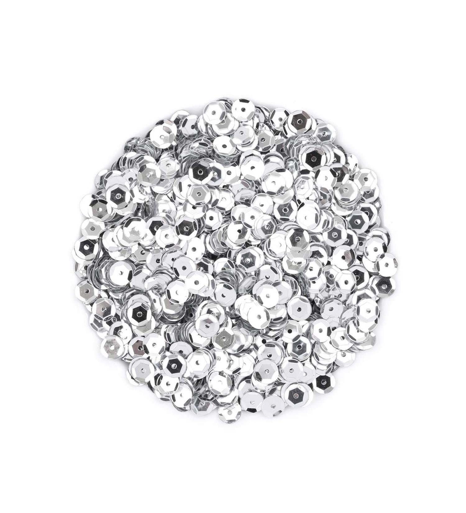2800pcs 6MM Silver Loose Cup Sequins for Crafts, Sewing & Decorations | Naler Embroidery Sequins - Buy Online on GoSupps.com