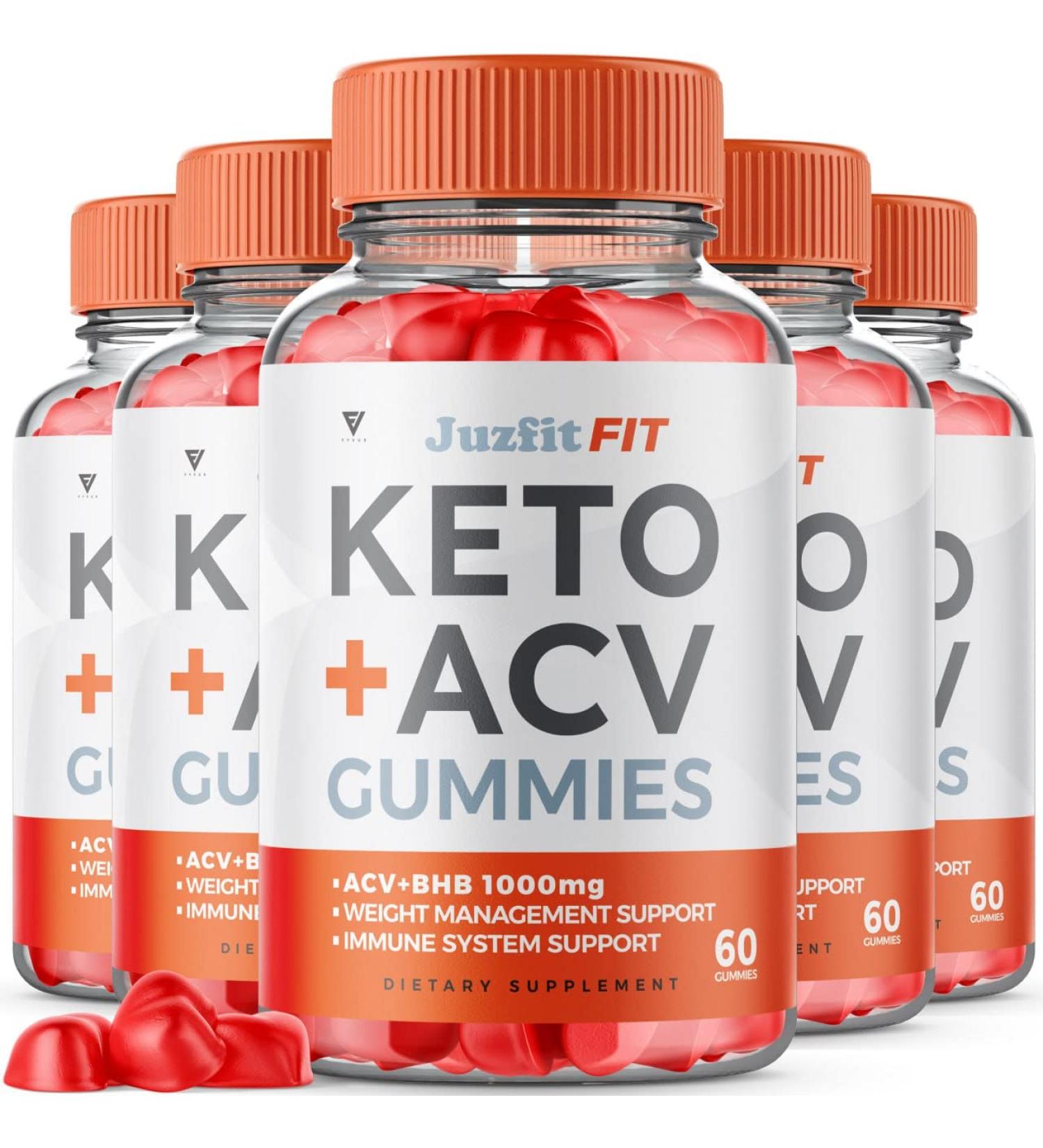 Juzfiit ACV Keto Gummies for Weight Loss - 5 Pack | Juzfitty Keto ACV Gummies - Buy Online on GoSupps.com