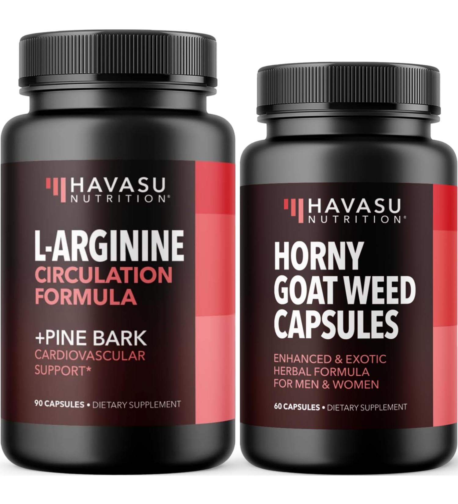 HAVASU NUTRITION Horny Goat Weed Capsules for Men & Women (30 Servings) & French Maritime Pine Bark Extract Capsules (30 Servings) - Buy Online on GoSupps.com