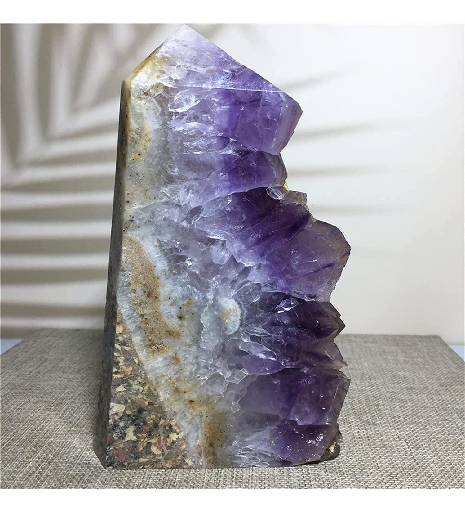Amethyst Rough Stone Natural Stone and Crystal Amethyst Spcimen Wand Quartz Cluster Gift Wicca Ornments Household - Buy Online on GoSupps.com