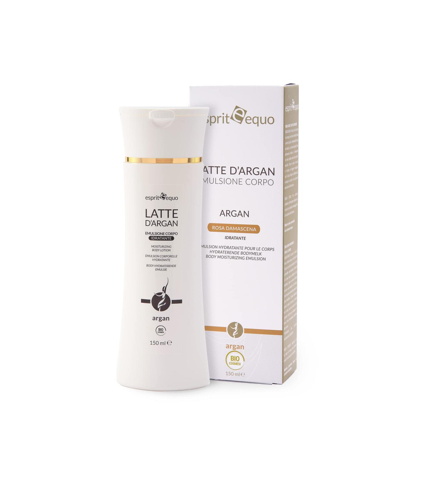 Esprit Equo Argan Body Milk Organic Moisturizing Emulsion Certified