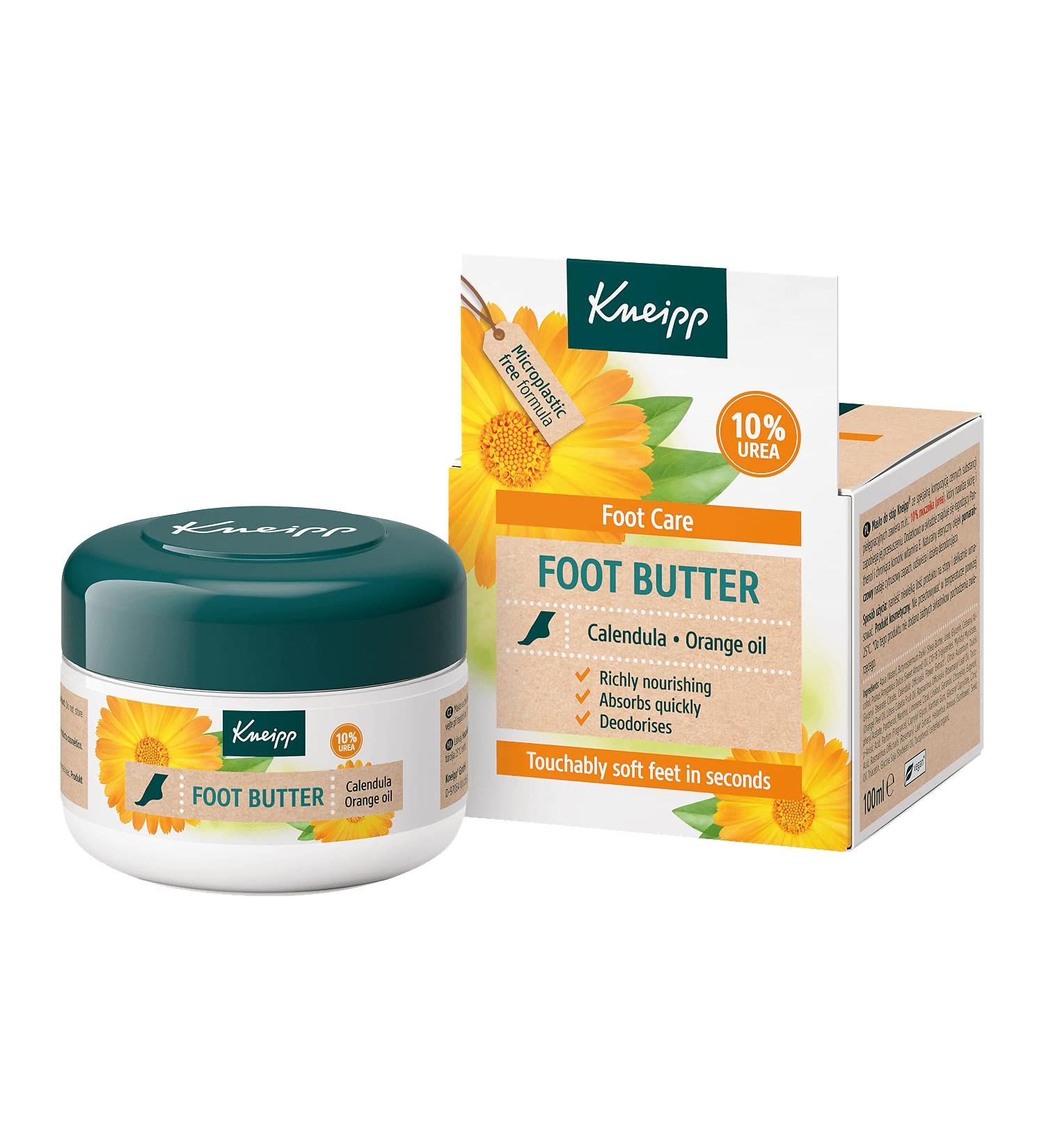 Kneipp Foot Care Butter with Calendula & Orange Oil | Nourishing Moisturizer for Dry Feet - Shop Now! - Buy Online on GoSupps.com