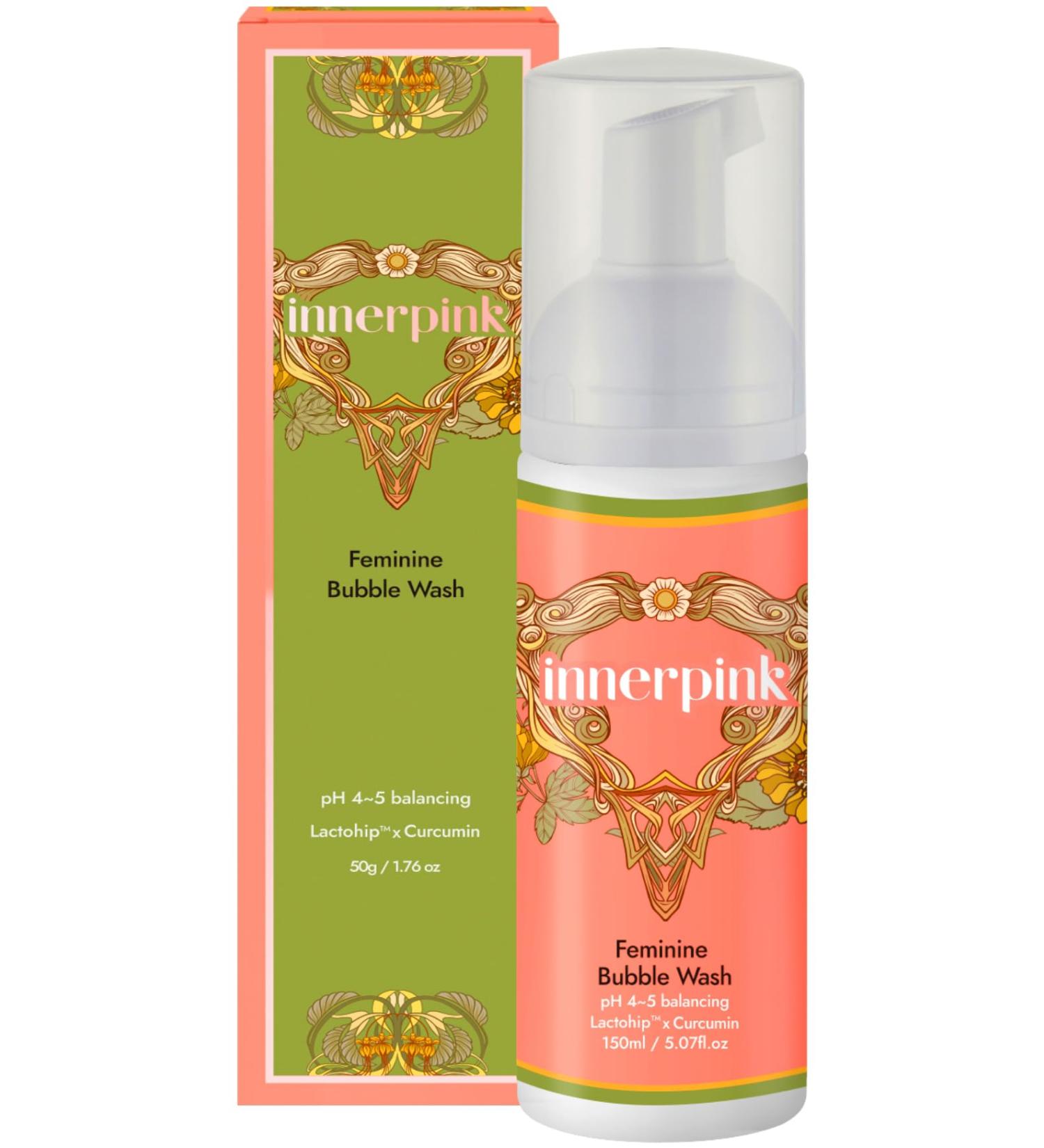 Pink Feminine Wash with Hinoki Cypress Water & Probiotics | pH Balanced for Sensitive Skin | Cruelty Free | 5.07fl.oz - Buy Online on GoSupps.com
