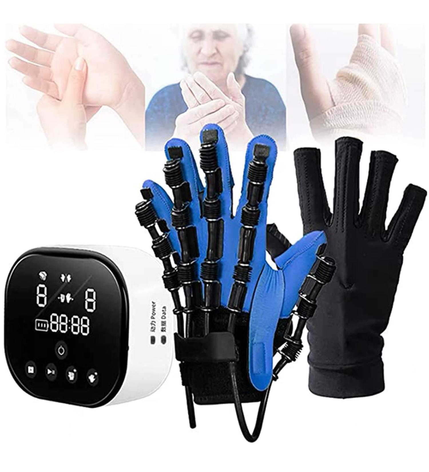 Rehabilitation Robot Gloves Hand Rehabilitation Device for Stroke Hemiplegia Electric Finger Manual Training Physiotherapy Equipment Suitable for Finger Passi LeftHand Medium - Buy Online on GoSupps.com