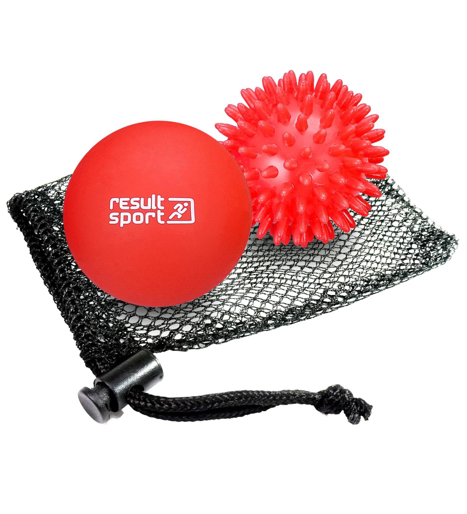 Resulting Lacrosse & Hedgehog Ball Massage Set for Plantar Fasciitis Relief | Deep Tissue Foot & Trigger Point Massage (Red) - Buy Online on GoSupps.com