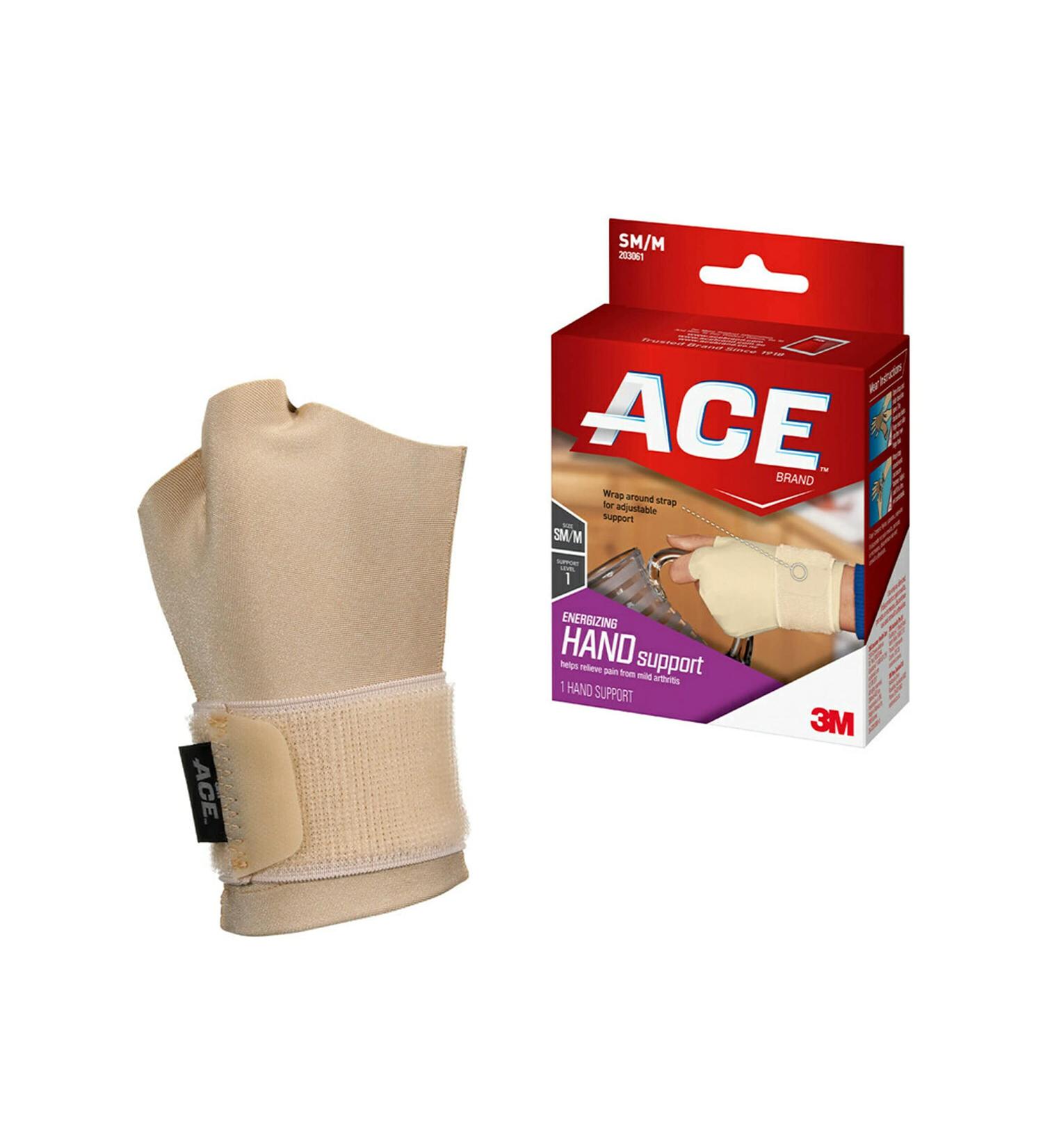 ACE Energizing Hand Support - Small/Medium Beige - 1 Pack - Buy Online on GoSupps.com