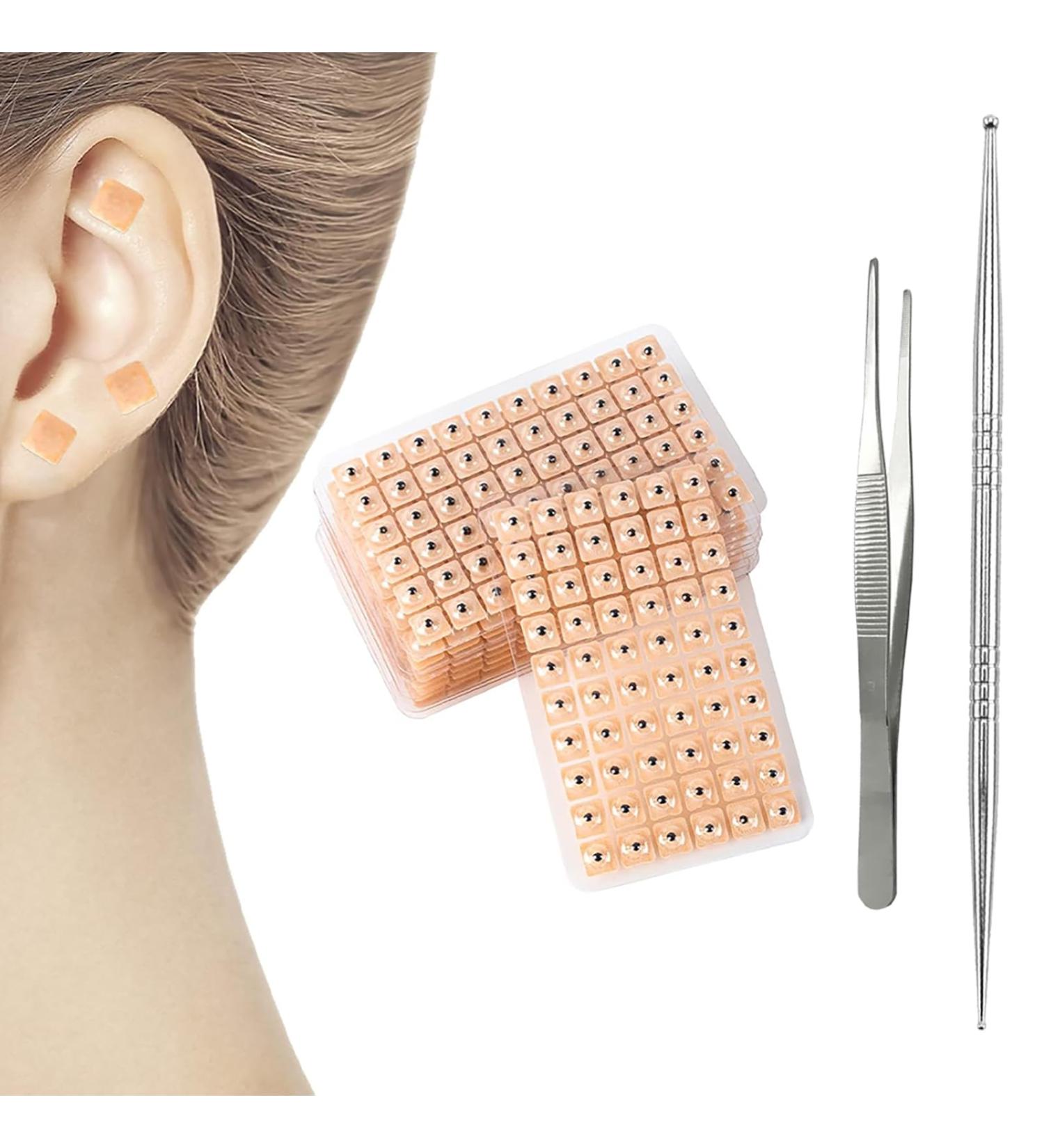 Buy 600 Pieces Ear Acupuncture Stickers & Acupressure Tools - Disposable Ear Massage Set & Acupuncture Pen for Meridian Therapy - Buy Online on GoSupps.com