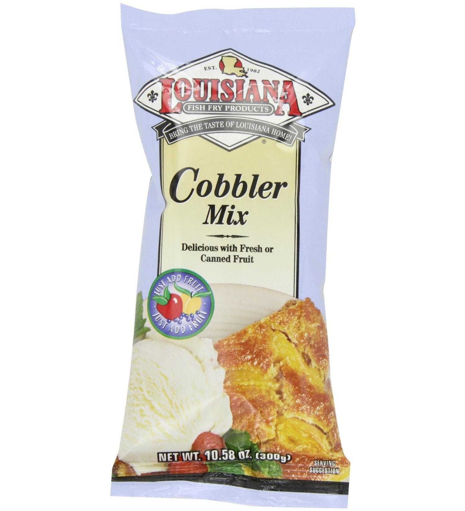 Louisiana Fruit Cobbler Mix - 10.58 oz (Pack of 6) | Delicious Southern Dessert Mix - Buy Online on GoSupps.com