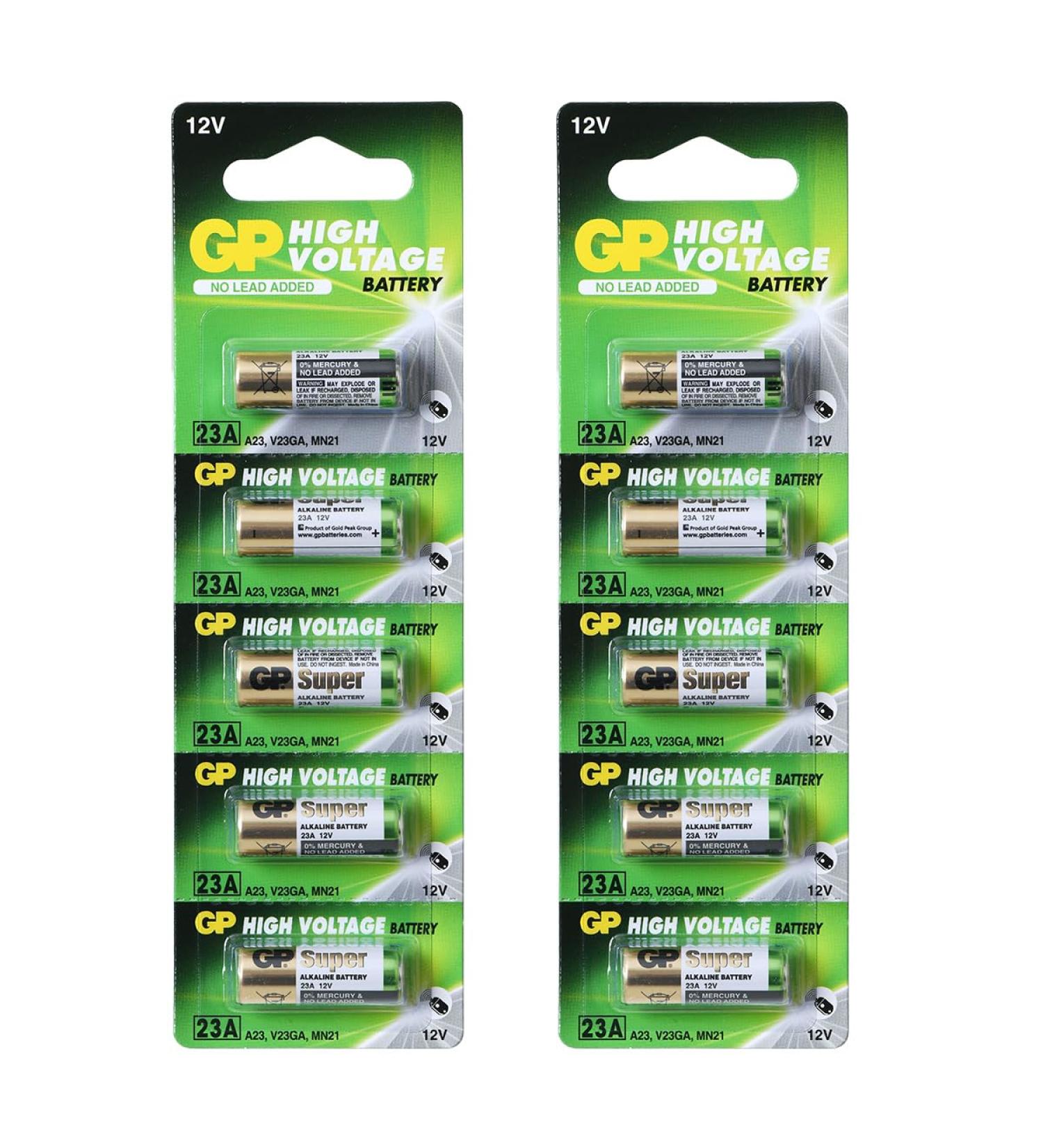 Buy GP 23AE Ultra 23 A 12V High Voltage Alkaline Battery (x10) - Best International Shipping Available - Buy Online on GoSupps.com