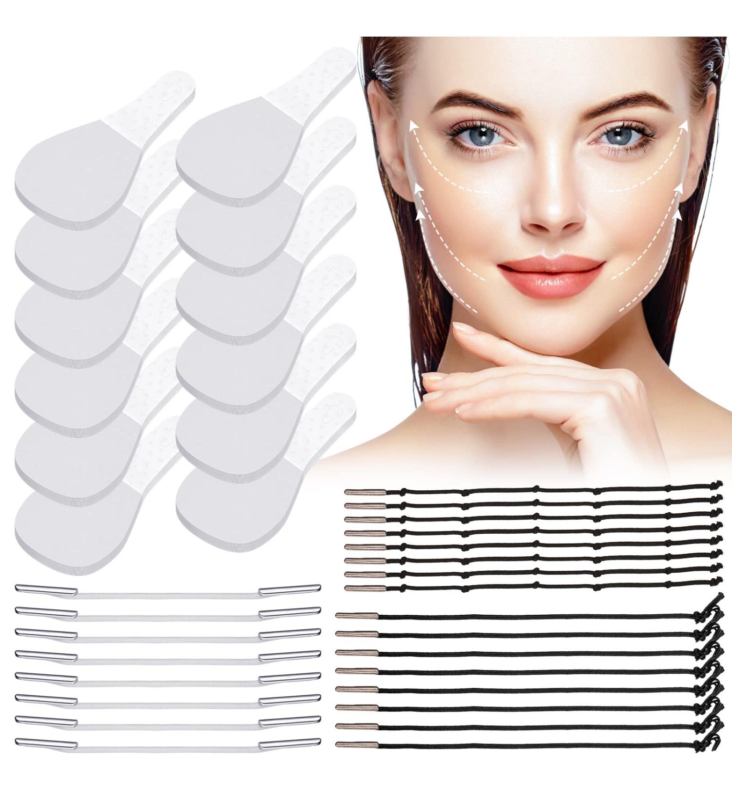 Face Lifting Tapes Set with Invisible Adhesive Patches - 344 Pcs for Quick Neck and Eye Lift - Waterproof Face Beauty Solution for Women - Buy Online on GoSupps.com