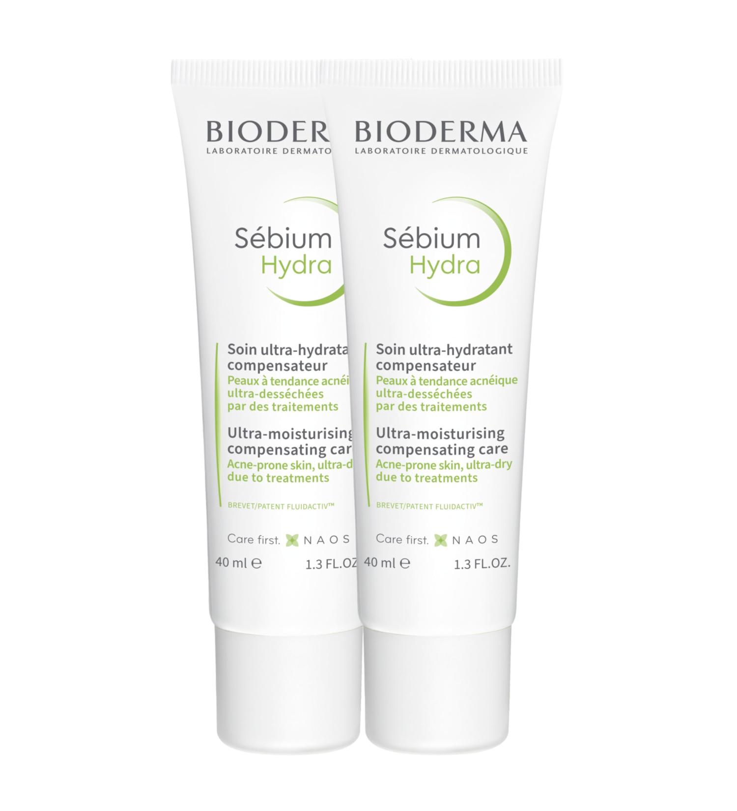 PARAVOSTRA S bium Hydra | Intensely Moisturizes and Nourishes | Compensates the Side Effects of Treatments | Very Good Tolerance | Made in France | Pack of 2 x 40 ml