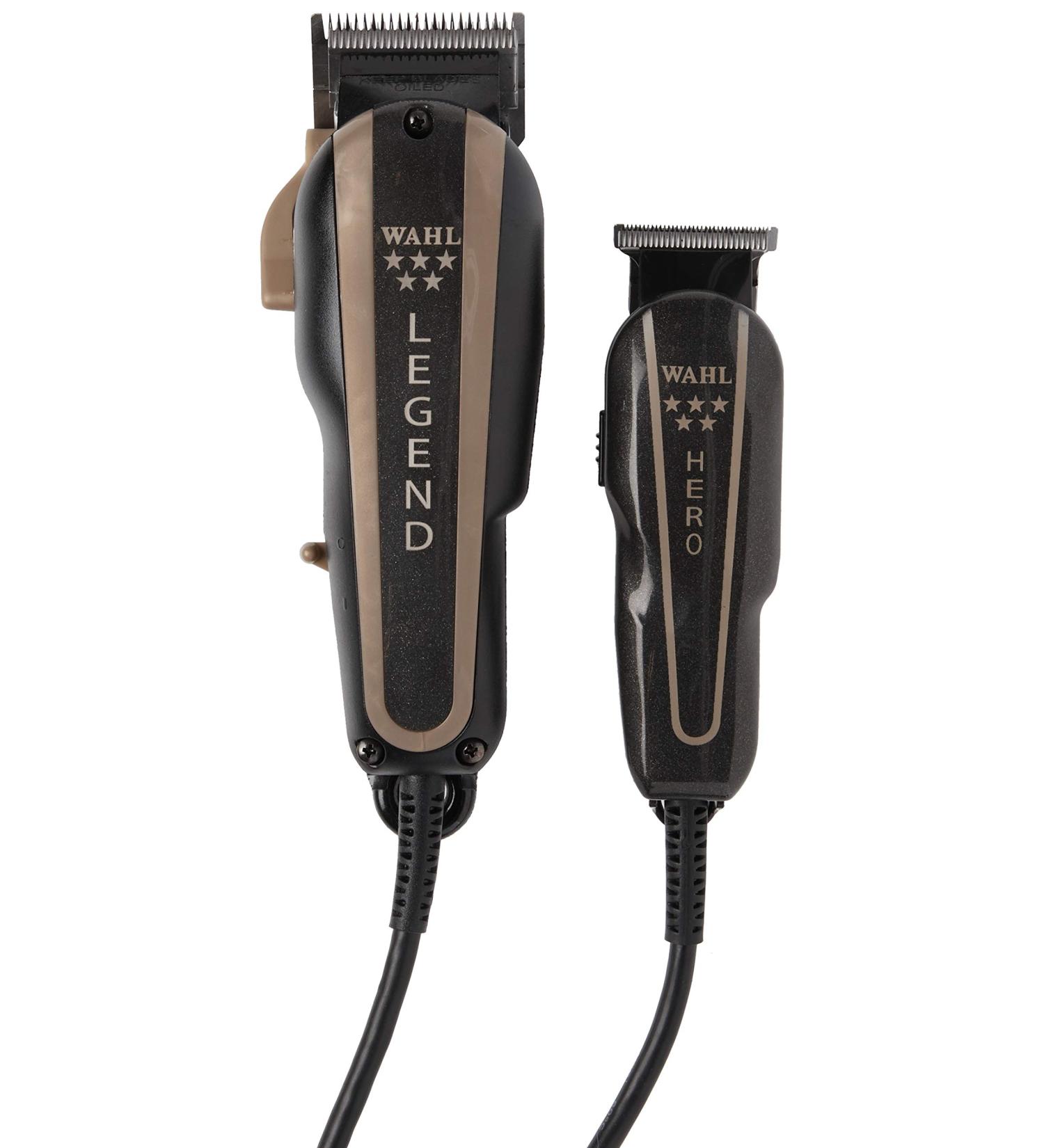 Wahl Professional 5-Star Barber Combo #56272 - 5-Star Legend Clipper and Hero T-Blade Trimmer Powerful V9000 Motor Clipper and Rotary Motor Barber Trimmer - Buy Online on GoSupps.com