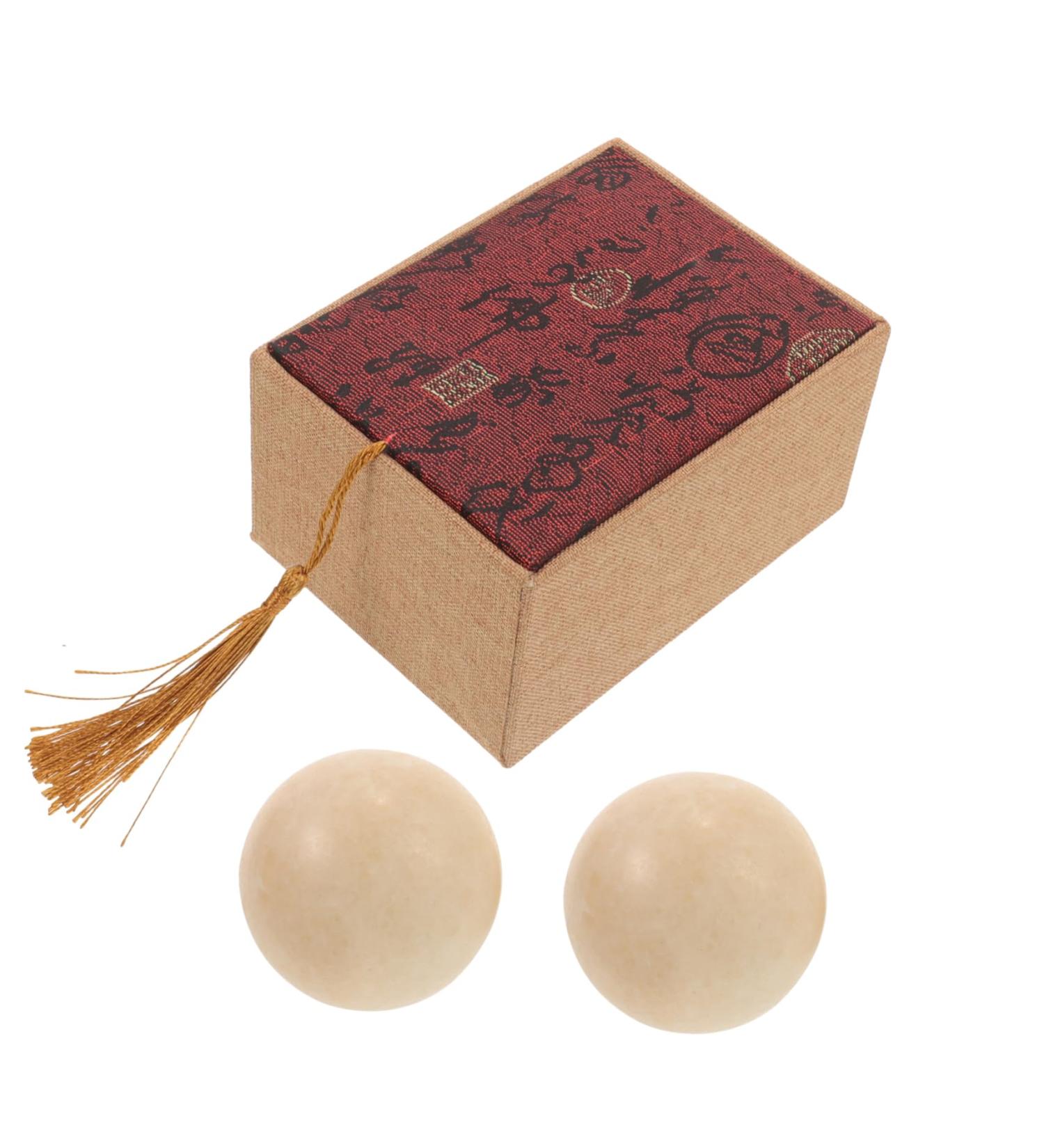 Buy Oatipho Jade Balls Set - Hand Exercise & Massage Balls for Fitness | Portable Baoding Balls for Therapeutic Relief - Buy Online on GoSupps.com