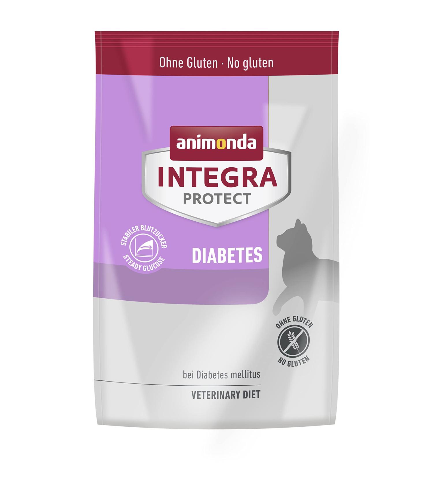Animonda integra protect adult diabetes dry food cat high -quality cat food dry grain -free special diet feed for cats with diabetes mellitus 1 x 300 g diabetes 1 piece (1 Pack)