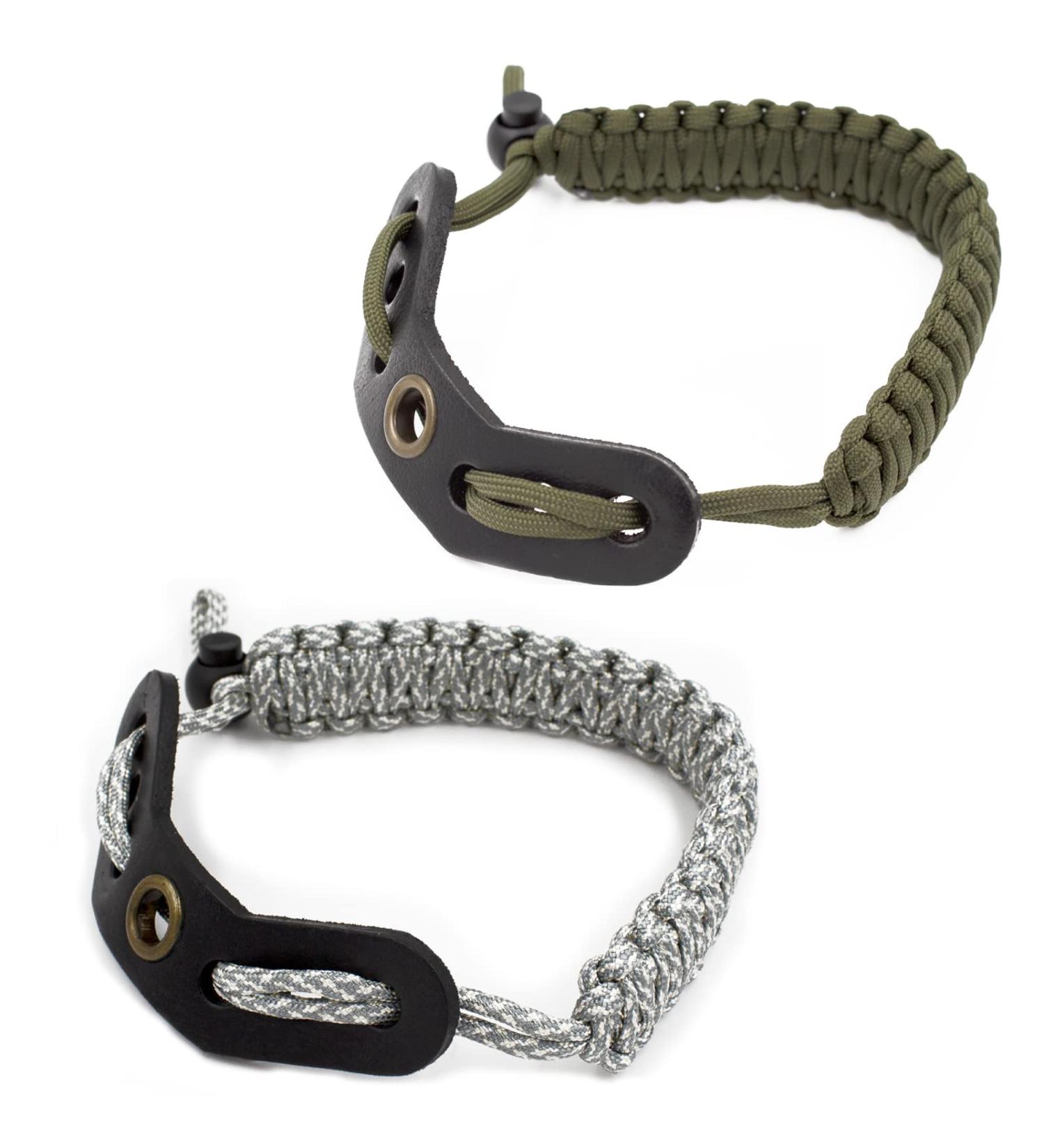 2 Pack Bow Wrist Sling 550 Paracord Strap for Compound & Recurve Bows - Green Digital Camo - Buy Online on GoSupps.com