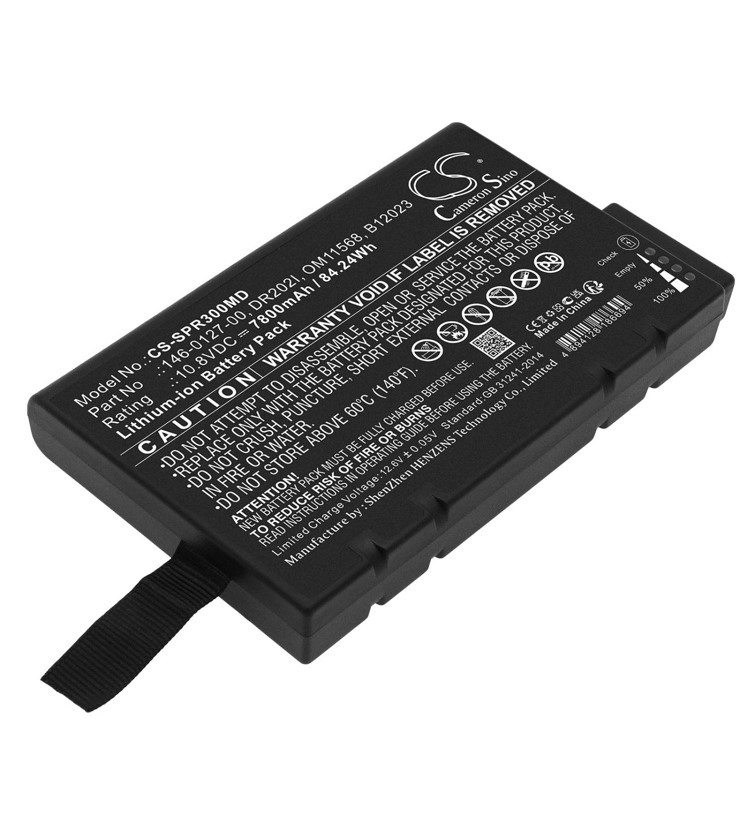Battery Replacement for Spacelabs 146-0127-00 146-0130-00 B12023 DR202I OM11568 | International Shipping Available - Buy Online on GoSupps.com