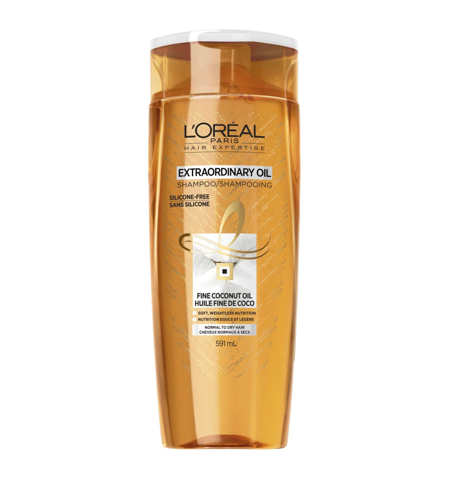 L'Oreal Paris Hair Expertise Fine Coconut Oil Shampoo for Dry Hair 591ml Extraordinary Oil Fne Coconut 591 ml (Pack of 1) Conditioner - Buy Online on GoSupps.com
