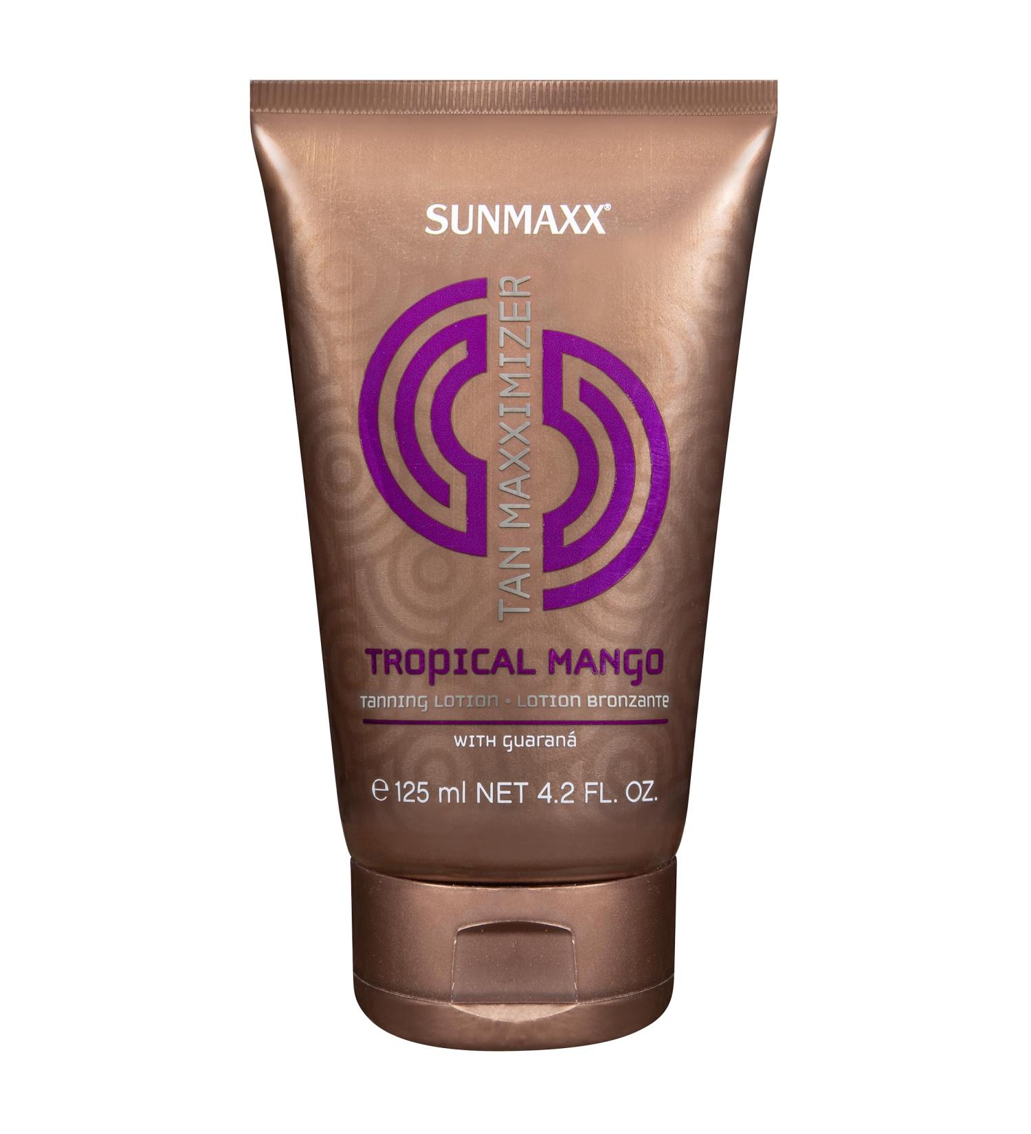 Sunmaxx Tan Maxximizer Tropical Mango Tanning Lotion - Fruity Aroma & Guarana Extract for a Uniform Tan - Buy Online on GoSupps.com