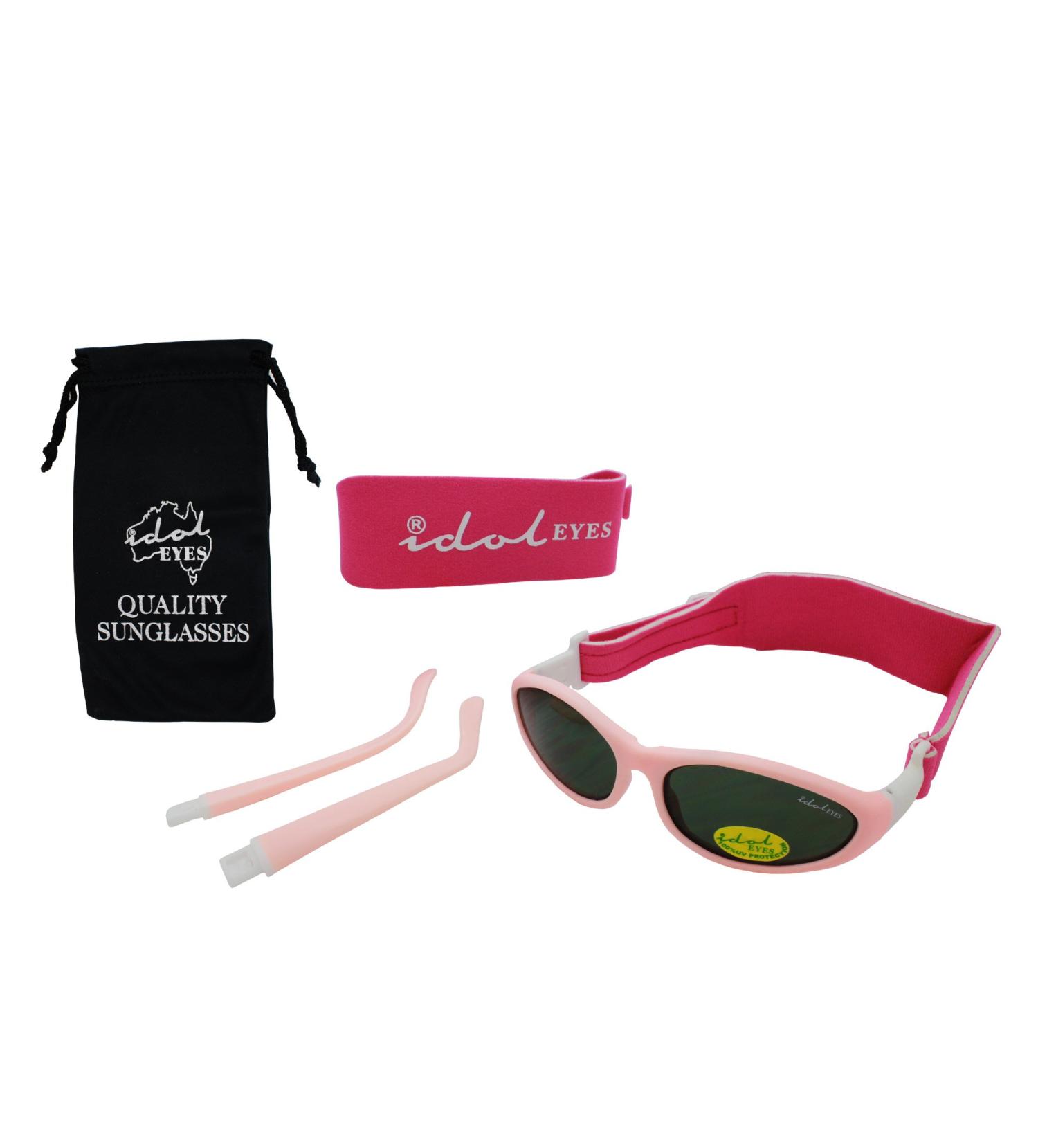 Baby Wrapz 2 Convertible Sunglasses 0-5 Years with Headbands & Arms - Light Pink - Buy Online on GoSupps.com