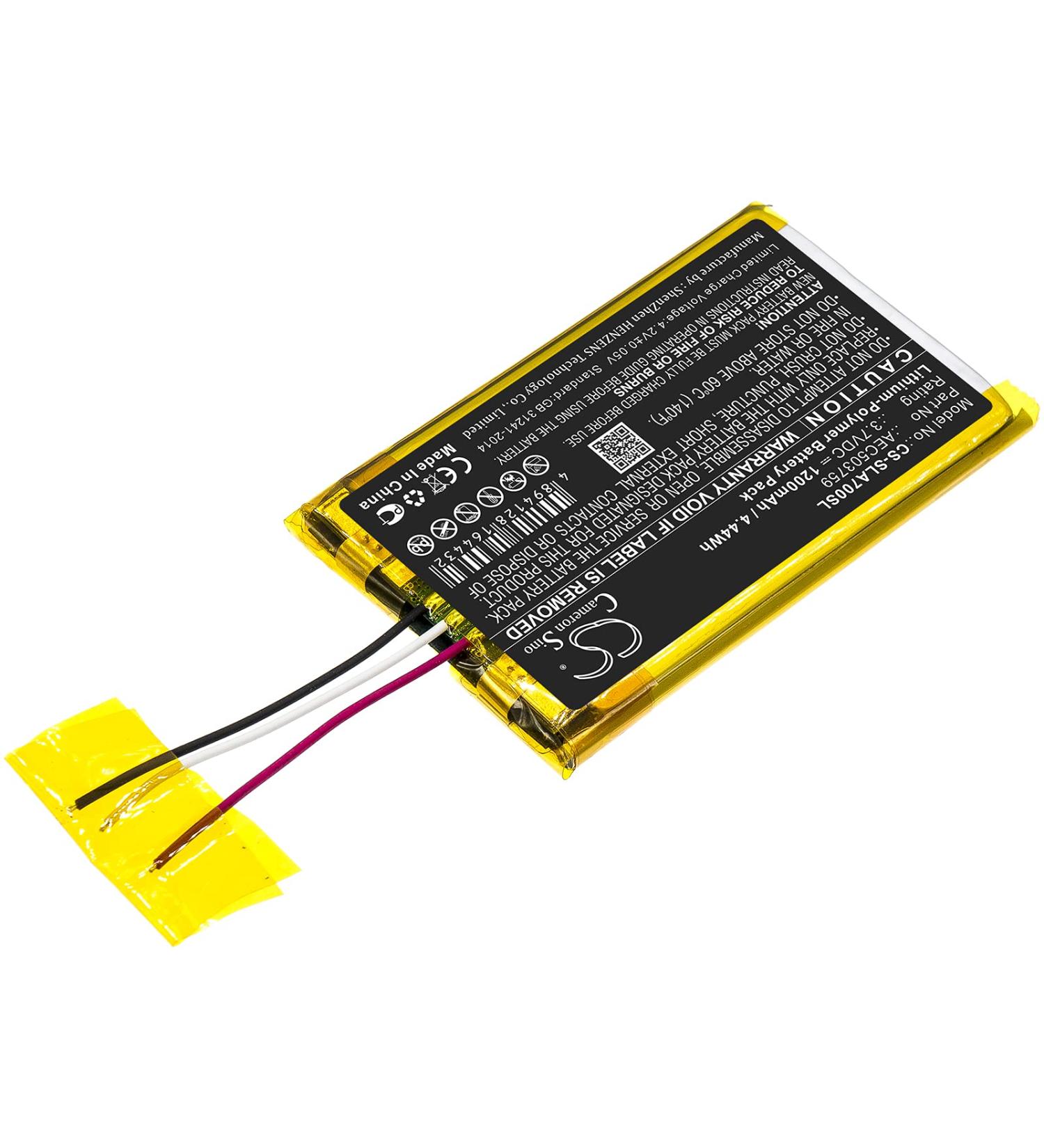 Replacement Battery for Steelseries Arctis 1 3 7 7P - High Capacity 1200mAh/3.7V (AEC503759) - International Shipping Available - Buy Online on GoSupps.com