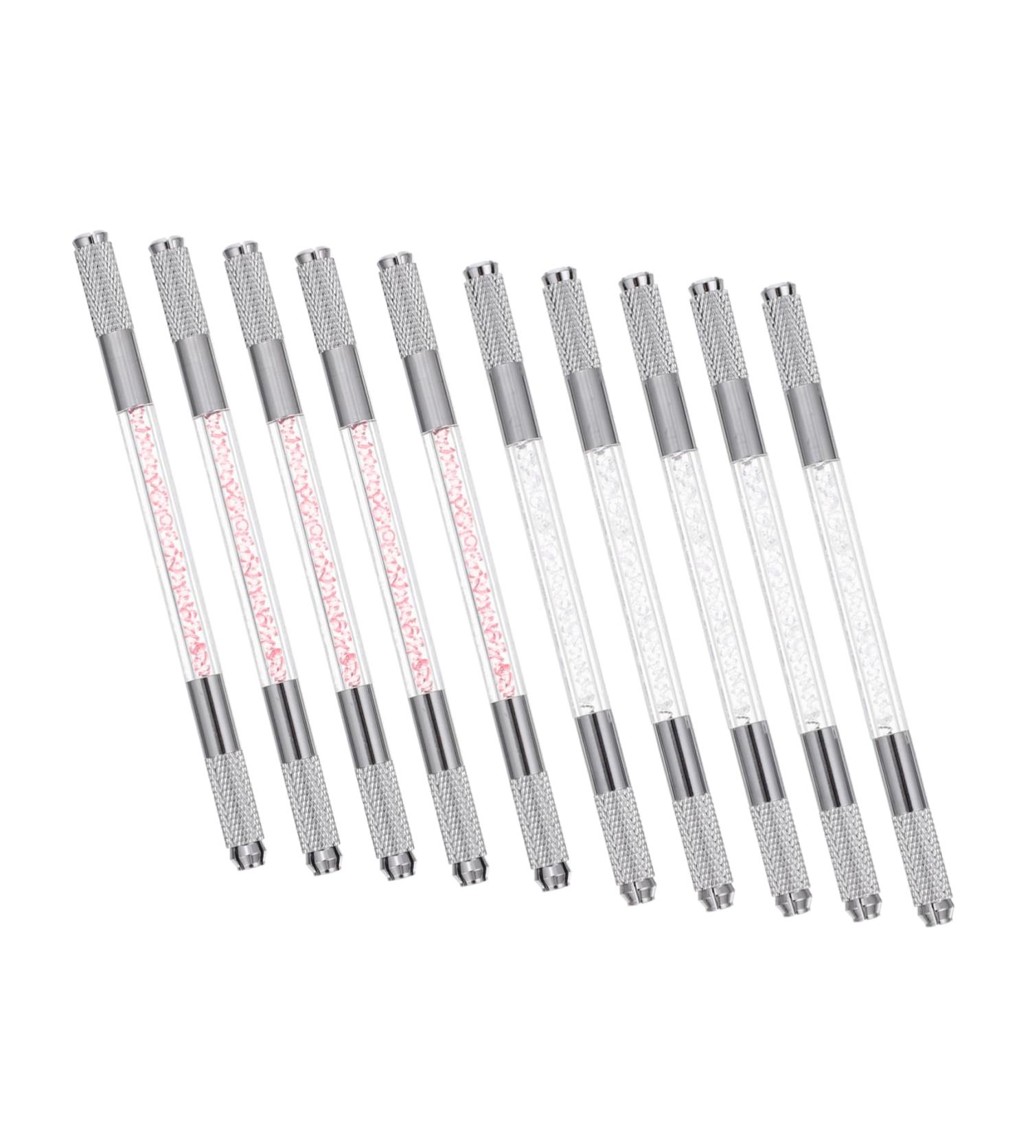DOITOOL Makeup Gadgets 10pcs Tattooing Lasting Eyebrow Natural Tools Needle Transparent for Pencil Brow Pens Long Pencils - Buy Online on GoSupps.com