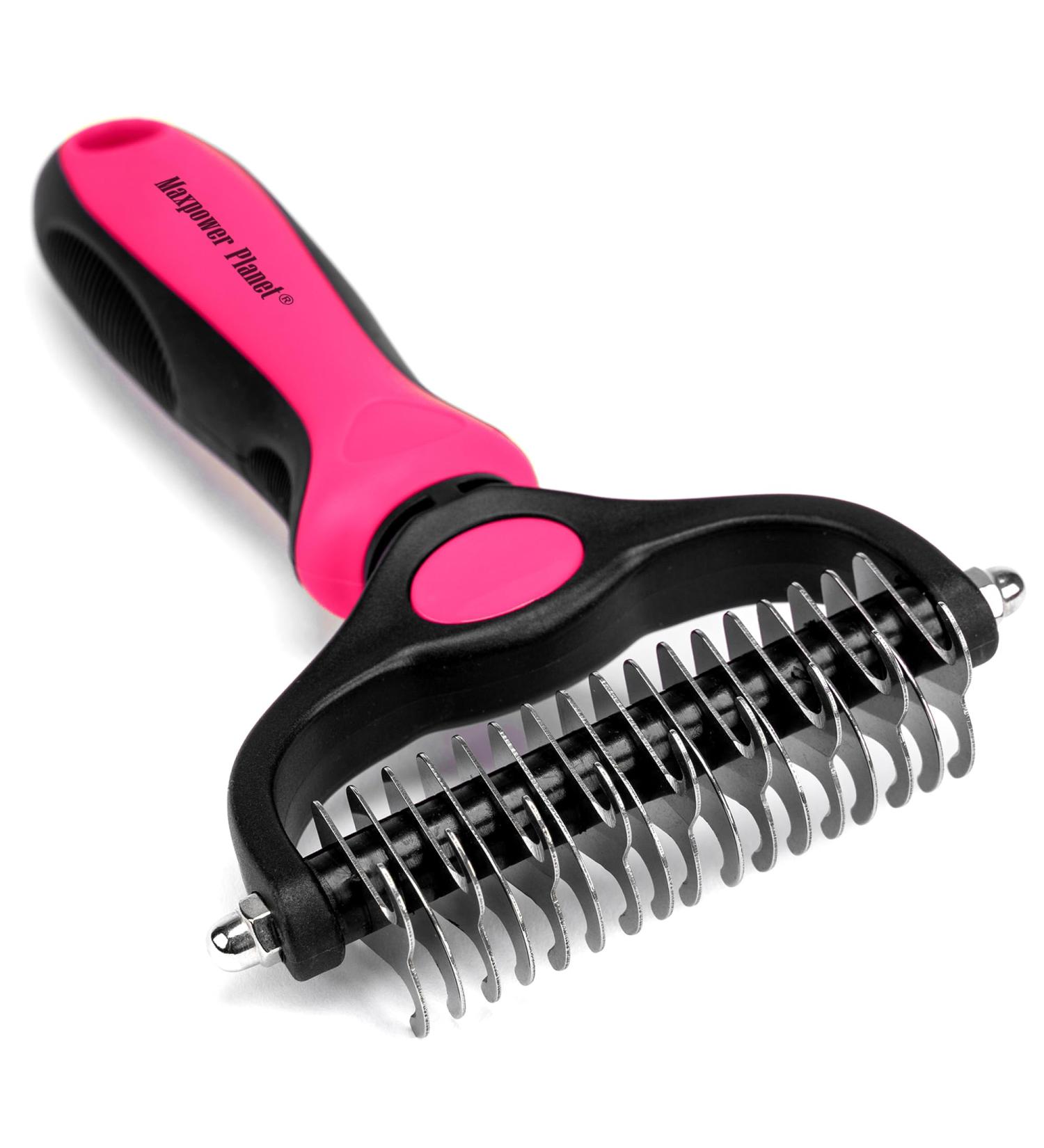 Maxpower Planet Hund- und Katzenb rste Sanfte Wollb rste f r Langhaartiere Doppel-seitiger Hundekamm & Katzenkamm in Pink Gro e Gr e - Buy Online on GoSupps.com