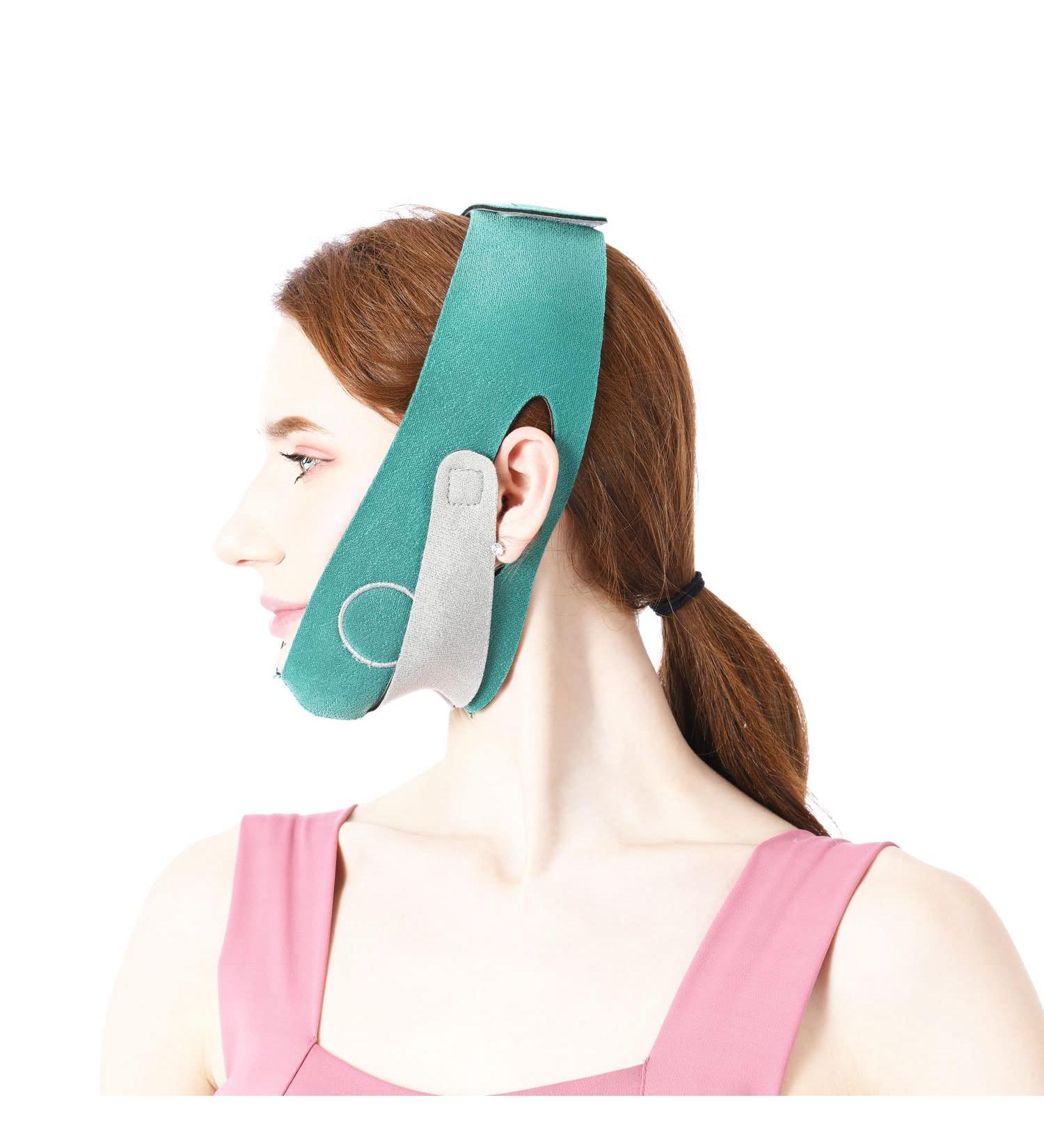 Face Slimming Strap | Double Chin Reducer V Line Lifting Belt for Women/Men | Reusable Anti-Wrinkle Face Strap for Saggy Skin - Buy Online on GoSupps.com