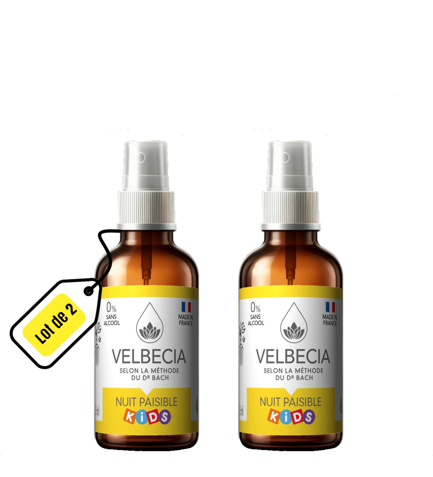 Nuit paisible Kids Enfant 30 ml +1 OFFERT Elixirs de fleurs SANS ALCOOL - M thode du Dr Bach Terreurs nocturnes cauchemars peur du noir de rester seul - Buy Online on GoSupps.com