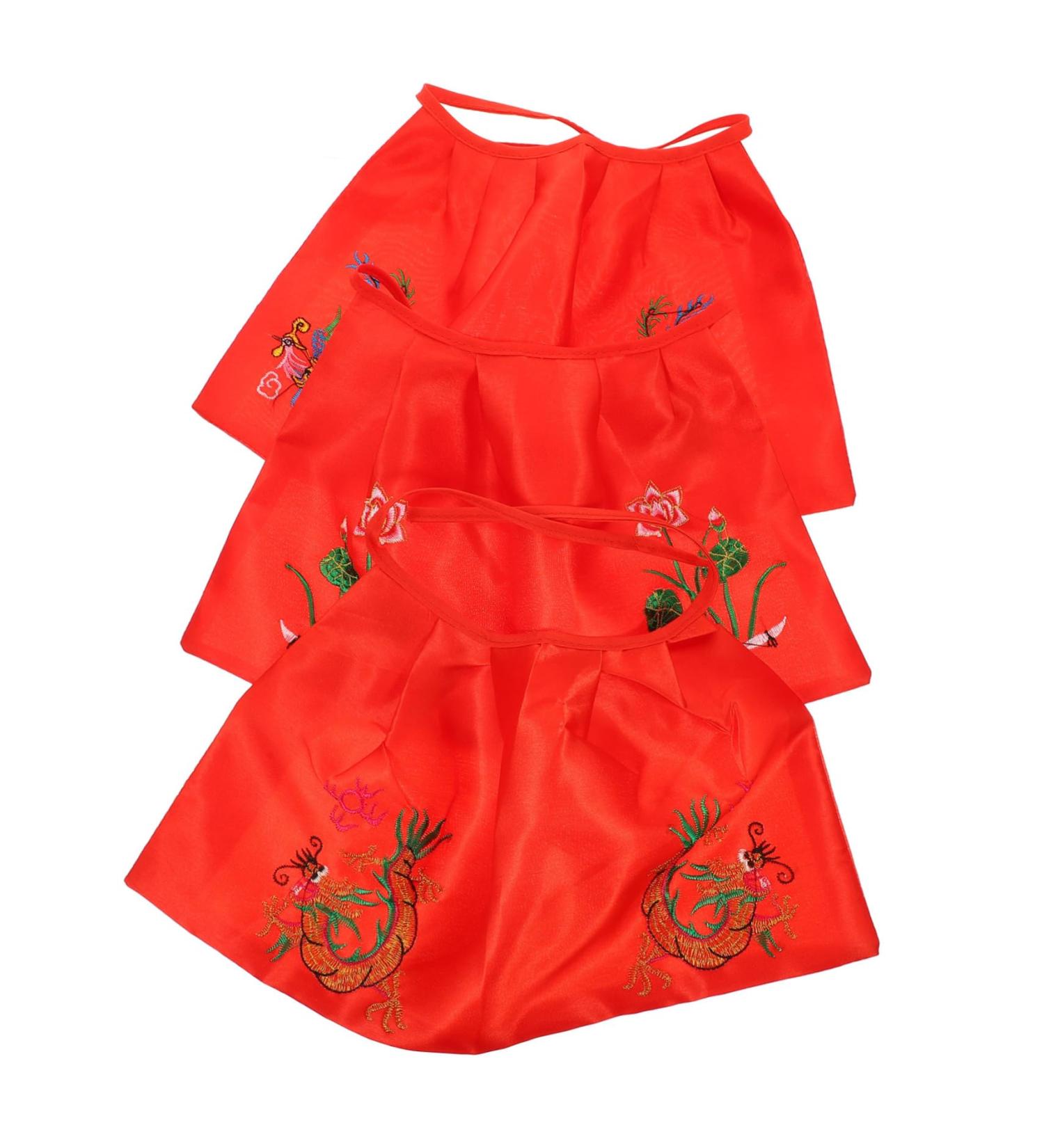 Zerodeko Creative Statue Cloak 3pcs Buddha Shawl Cloth Lotus Buddhist Supplies Avalokitesvara Statue Cloak 37.5X22.5cm - Buy Online on GoSupps.com