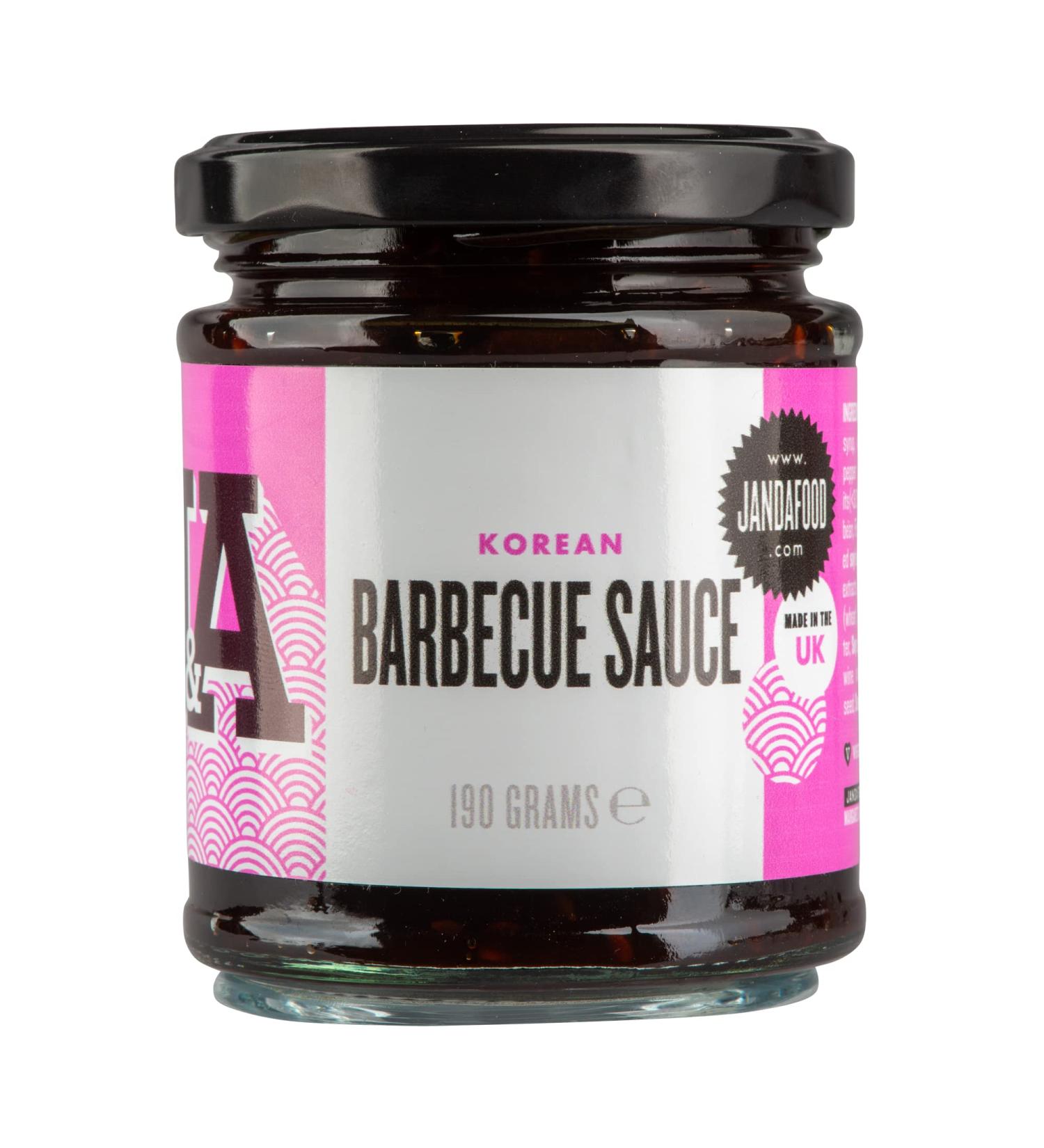 Janda Korean Barbecue Sauce (190g) | Made with Gochujang Chilli Paste | This Sauce Can Be Used as a Stir Fry Sauce Marinade or Dipping Sauce | Vegan Vegetarian and Plant Based | Made in the UK - Buy Online on GoSupps.com