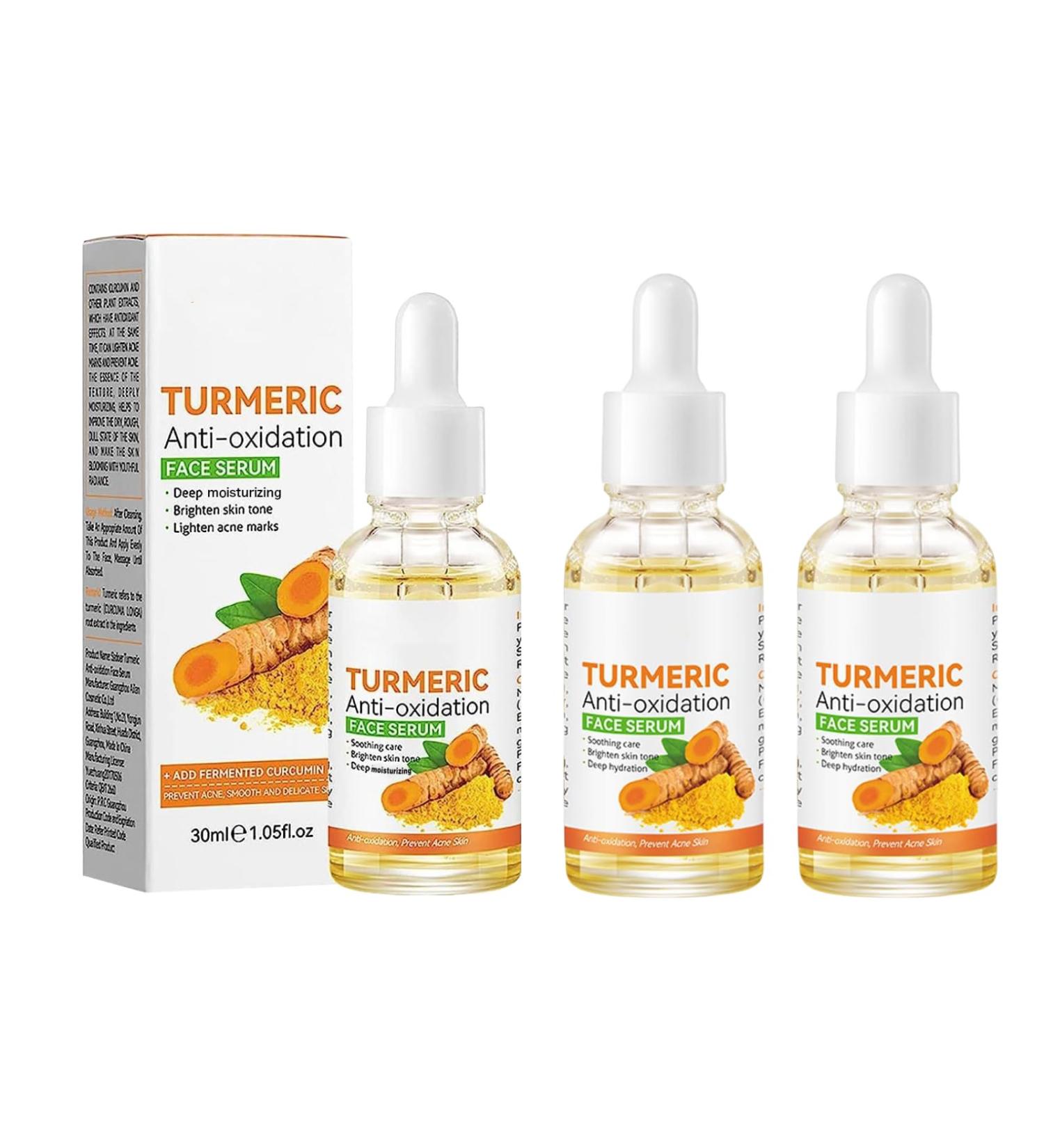 COALHO 2023 New Turmeric Dark Spot Serum Oil Turmeric Antioxidation Serum Turmeric Face Serum Oil Bright Skin Dark Spot Corrector Face Serum Turmeric Serum for Dark Spots 3 pieces - Buy Online on GoSupps.com