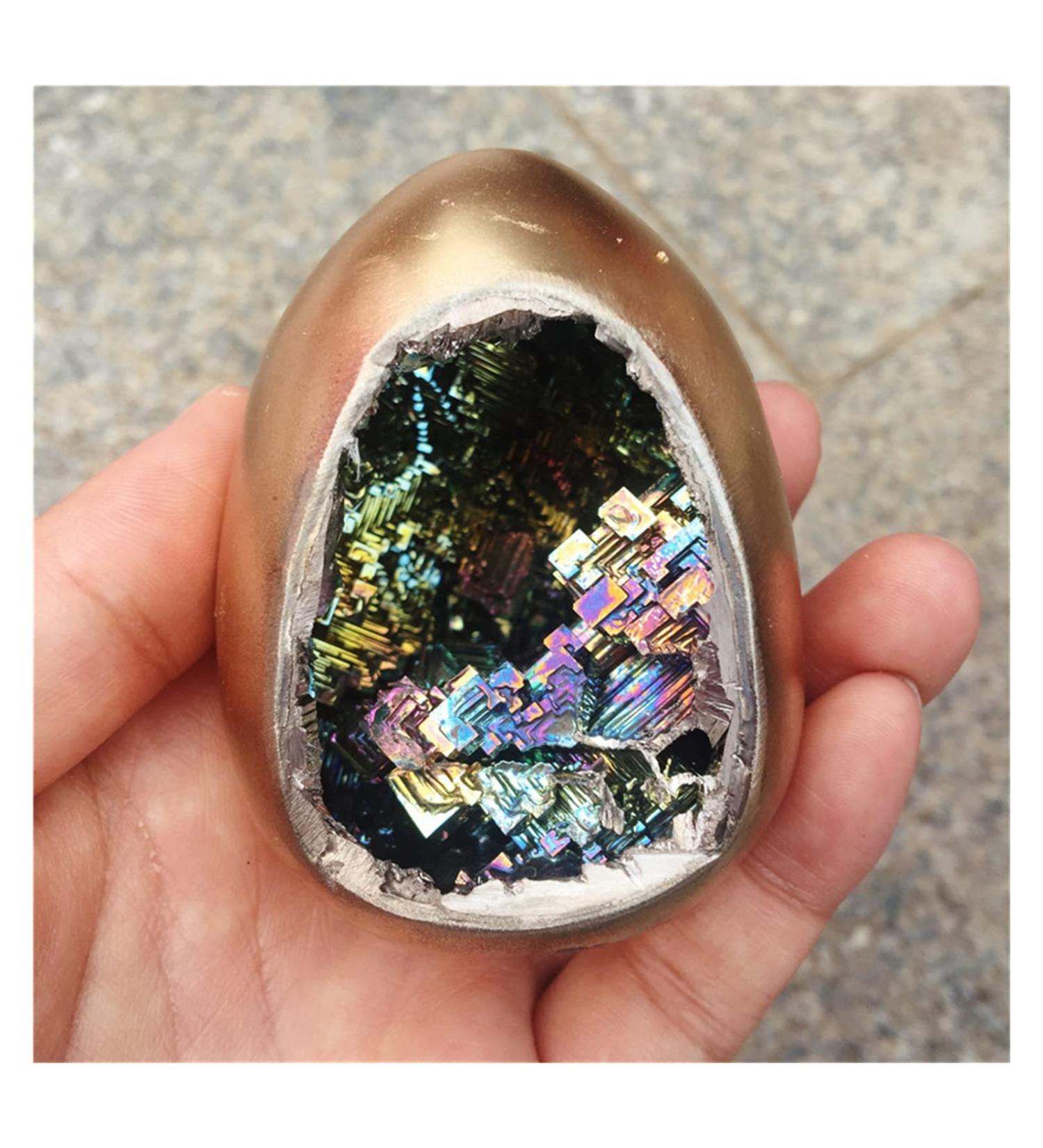 Crystal Beautiful Specimen Bismuth StonesCrystal Iridescent Minerals Home Furnishing Articles 1pcs 350-400g Stone Collection - Buy Online on GoSupps.com