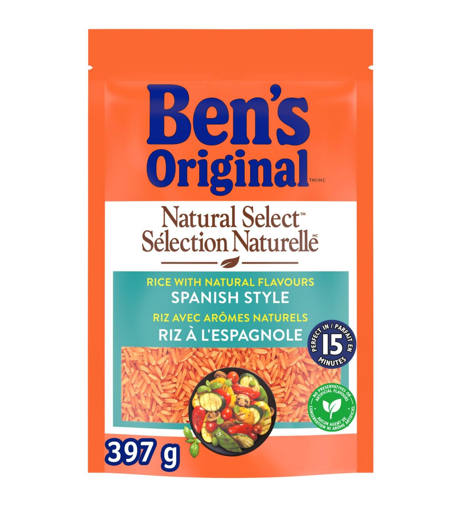 BEN'S ORIGINAL NATURAL SELECT Spanish Style Rice Side Dish 397g pouch Spanish Style 397 g (Pack of 1) - Buy Online on GoSupps.com