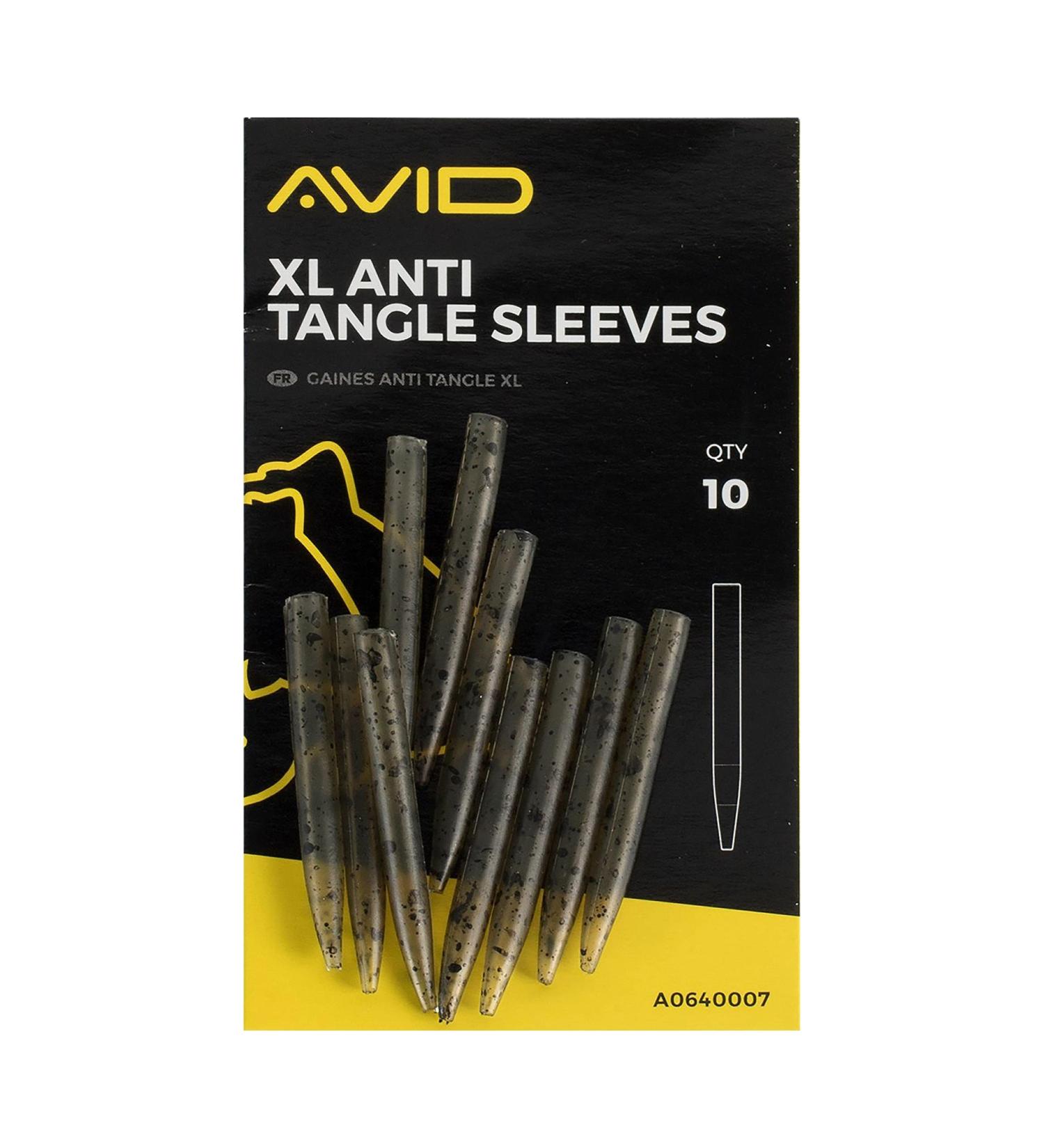 Avid Carp Outline XL Anti Tangle Sleeves - 10 Pieces | Premium Fishing Accessories for Ultimate Performance - Buy Online on GoSupps.com