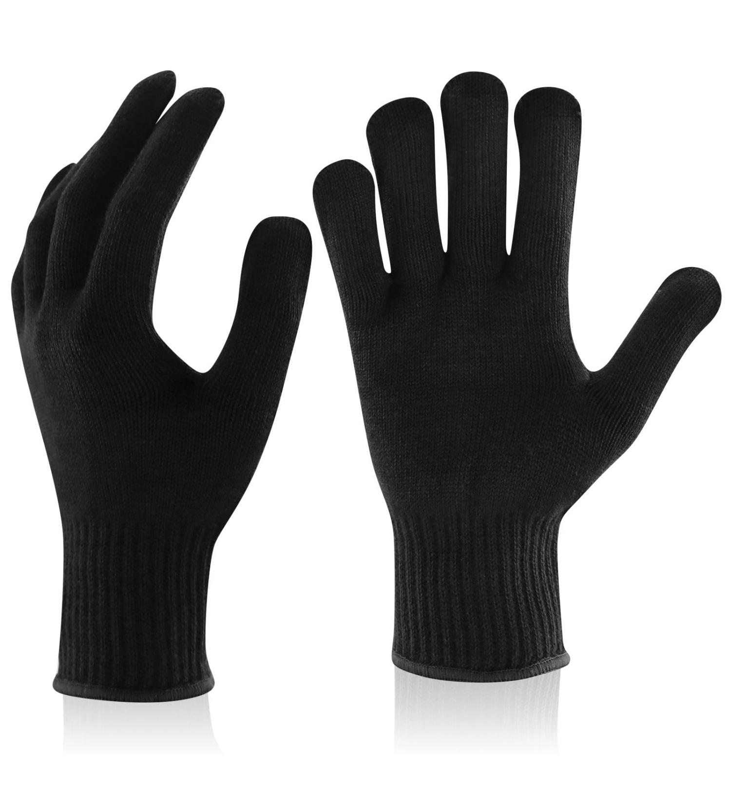Heat-Resistant Styling Gloves - Dndgdlua 2-Piece Hair Protection Set for Flat Iron & Heat Tools (Black) - Buy Online on GoSupps.com