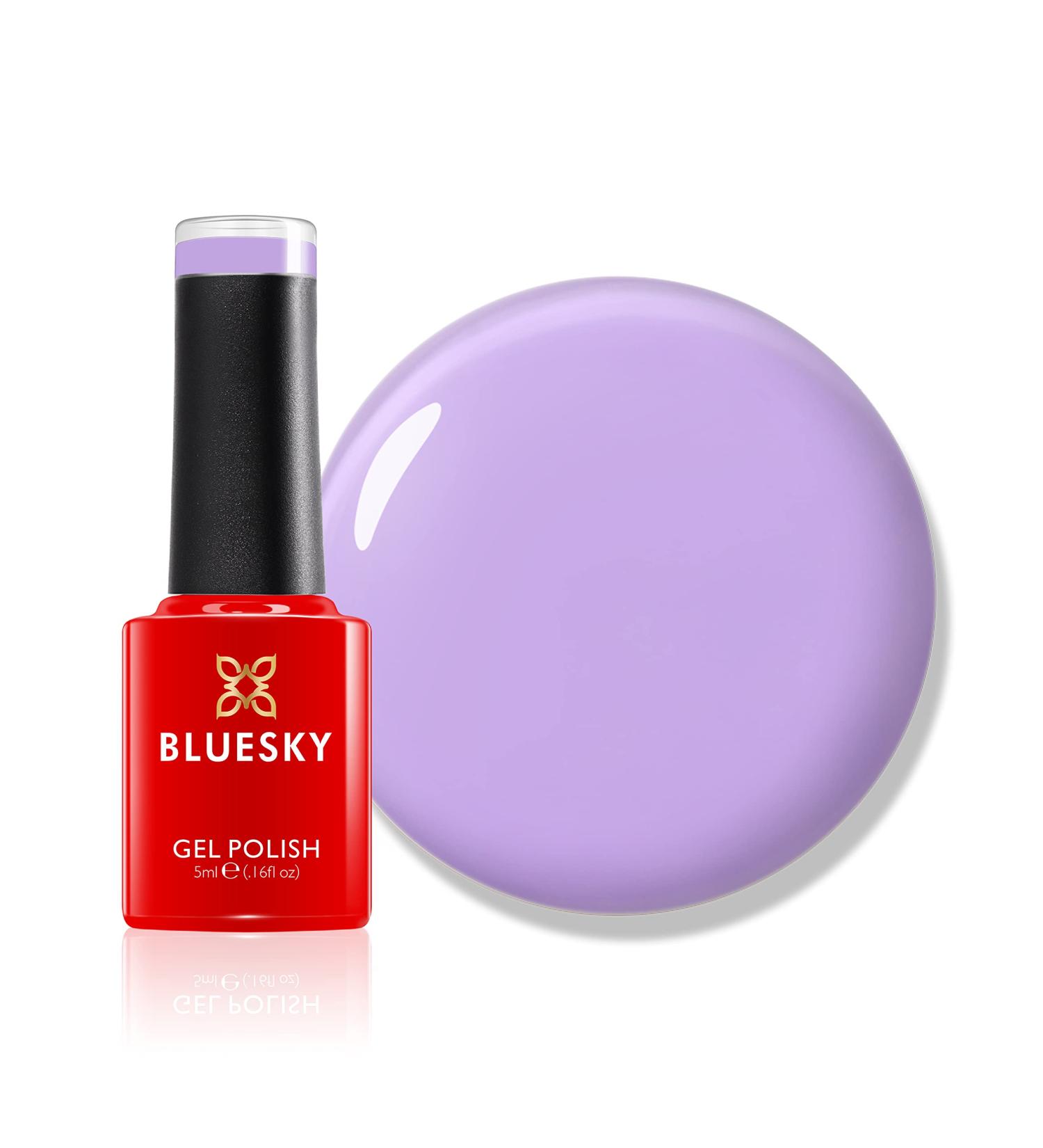 Bluesky Pastel Dreams Purple Drops Gel Nail Polish - LPD12, 5ml | Chip Resistant & Long Lasting Lilac Purple Gel Polish for UV/LED Lamp - Buy Online on GoSupps.com