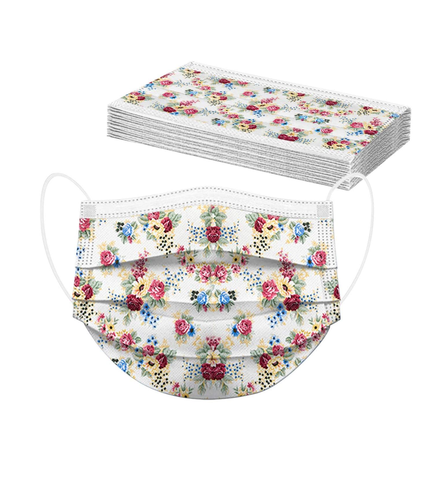 Lulupi 10-Piece Floral Mouth & Nose Protection Masks for Women - Elegant Breathable Neckers - International Shipping Available - Buy Online on GoSupps.com