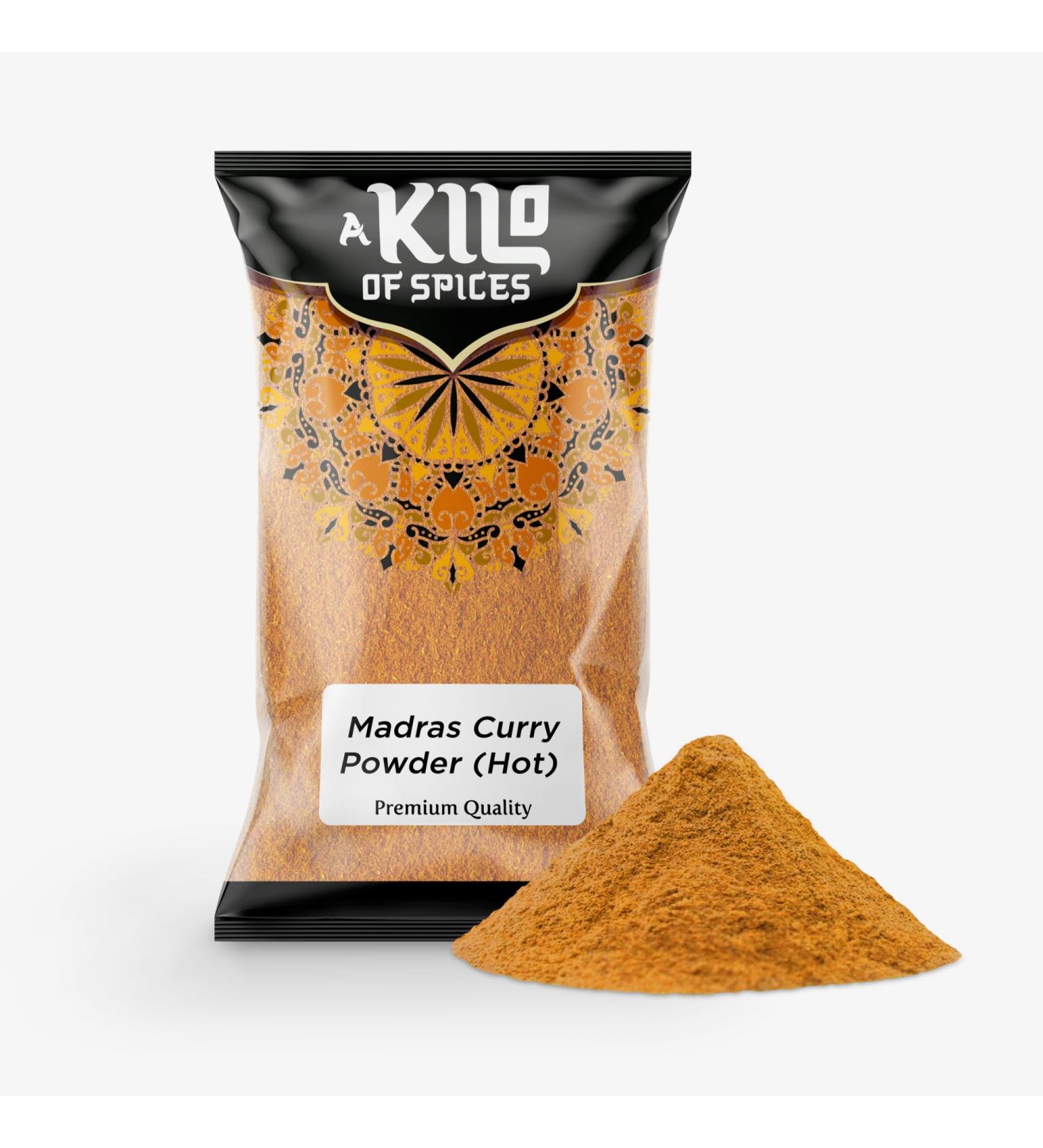 A Kilo Of Spices | Madras Curry Powder (Hot) 1 Kg | Indian Spices Range of Mild Curry Powder Fresh UK Groceries 1kg