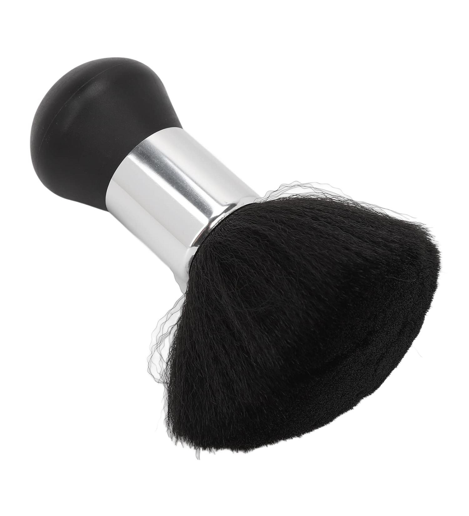 Hair Cutting Neck Dust Brush Black Hairdressing Powder Brush Ergonomic Face Neck Hair Dust Brush Salon Barber Tool for Home Salon - Buy Online on GoSupps.com