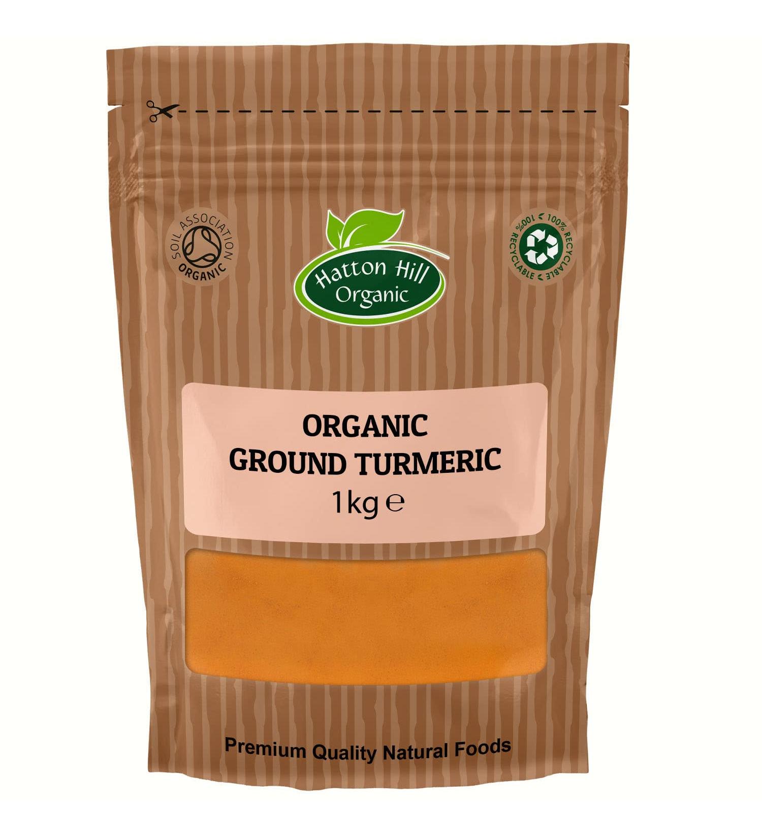 1kg Hatton Hill Organic Ground Turmeric - Certified Organic - Buy Online on GoSupps.com