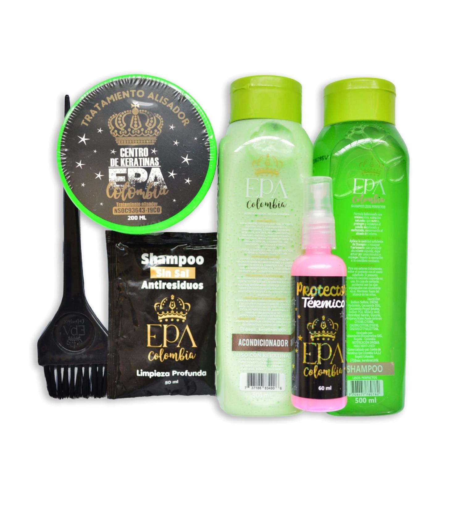 EPA COLOMBIA Keratina | Biotina Aceite de Arg n & Prote nas - Repara Hidrata y Suaviza el Cabello | Org nico y Sin Formol - 100% Liso hasta 6 Meses - Buy Online on GoSupps.com